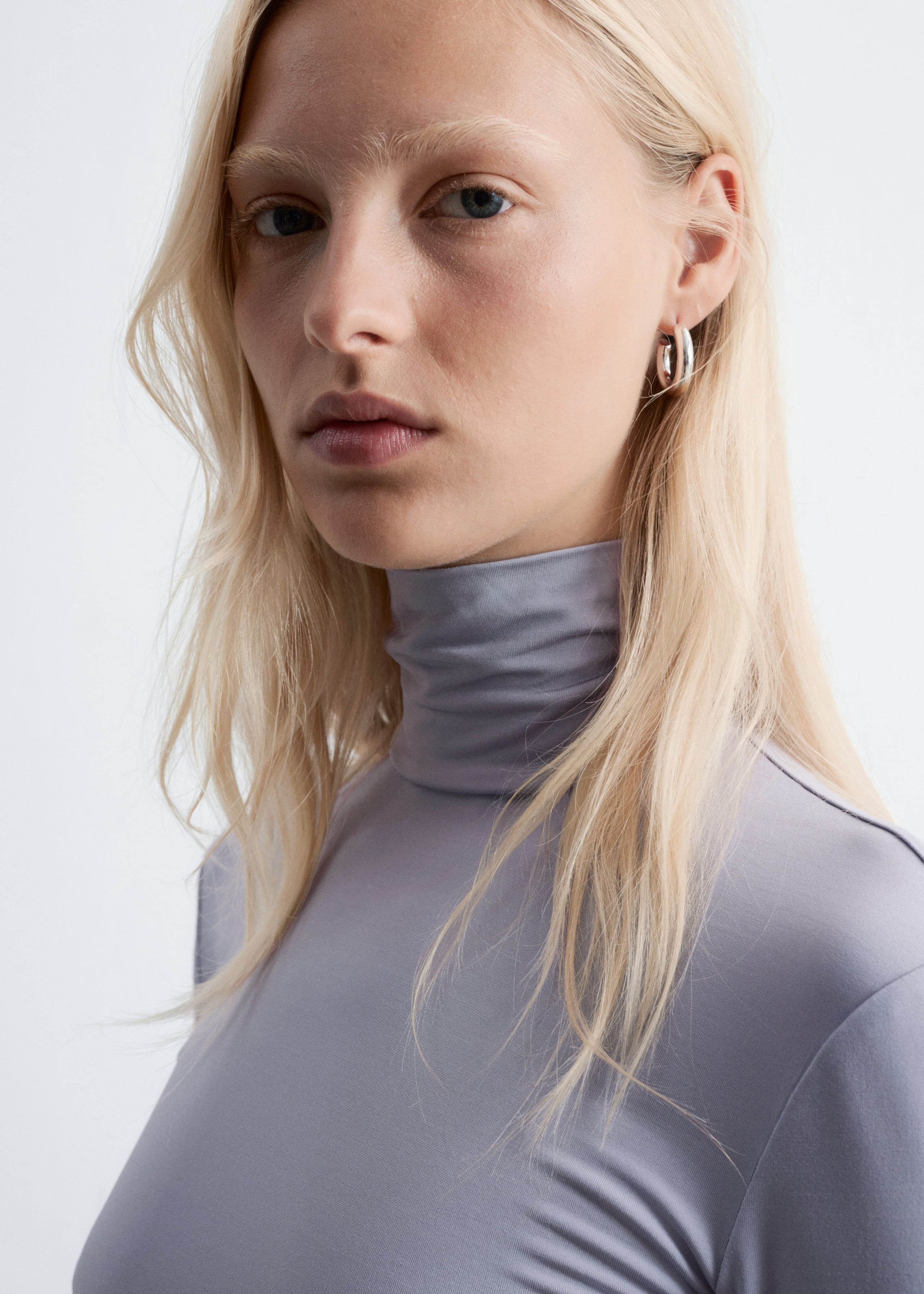 Image of Slim Fit Turtleneck Top