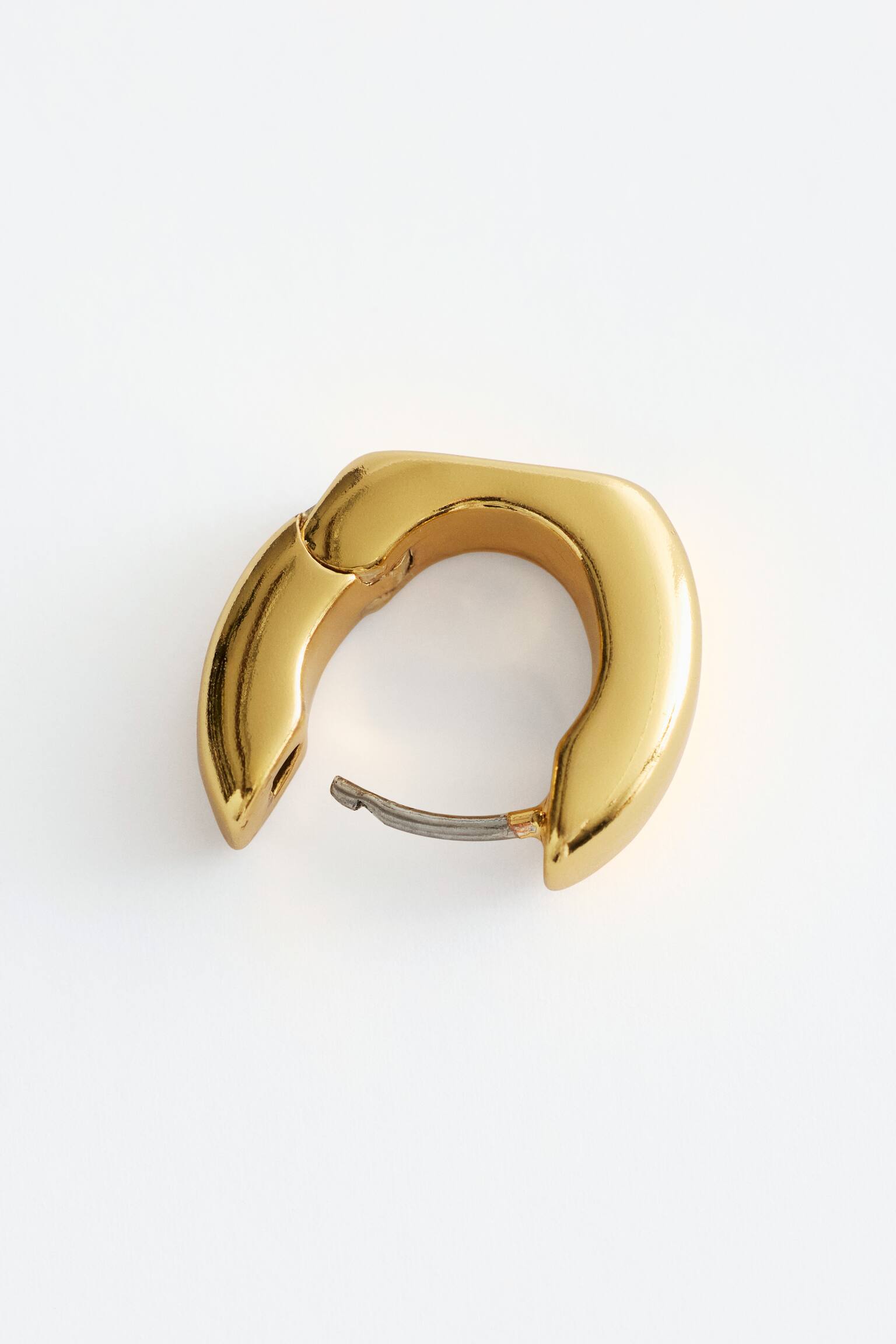 Chunky hoop-øreringe - Guld/Sølv - 3