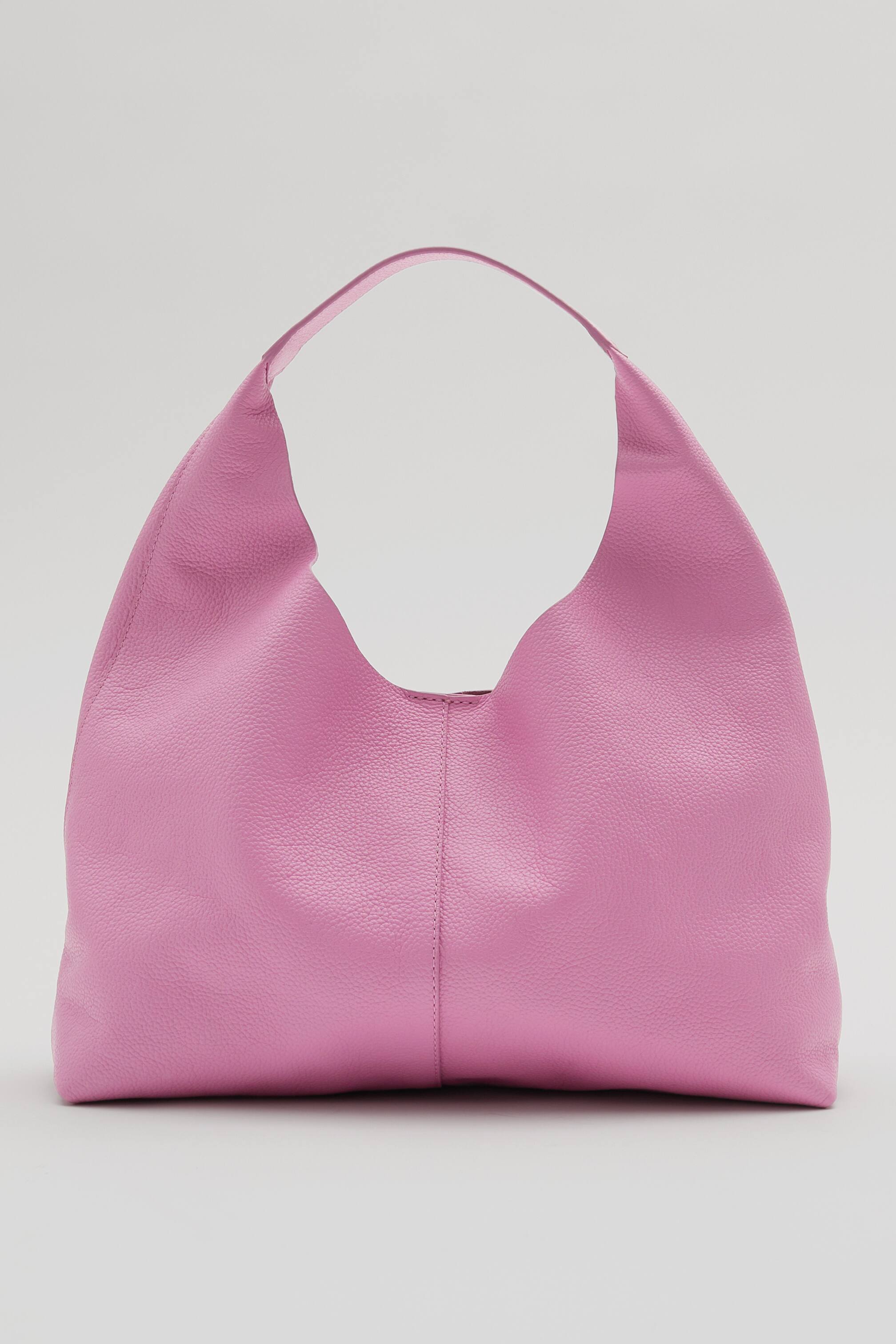 Agrandir l'image: Sac cabas classique en cuir - Rose - FEMME | H&M FR 1