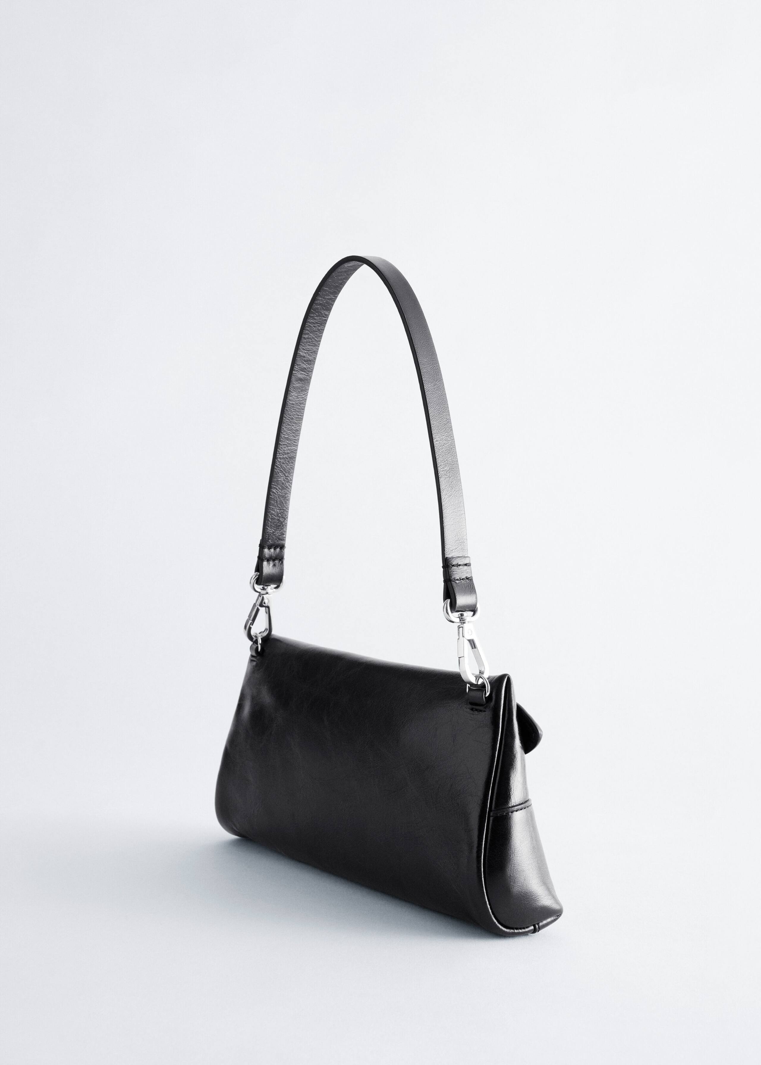 Leather Shoulder Bag - Black - Still Life
