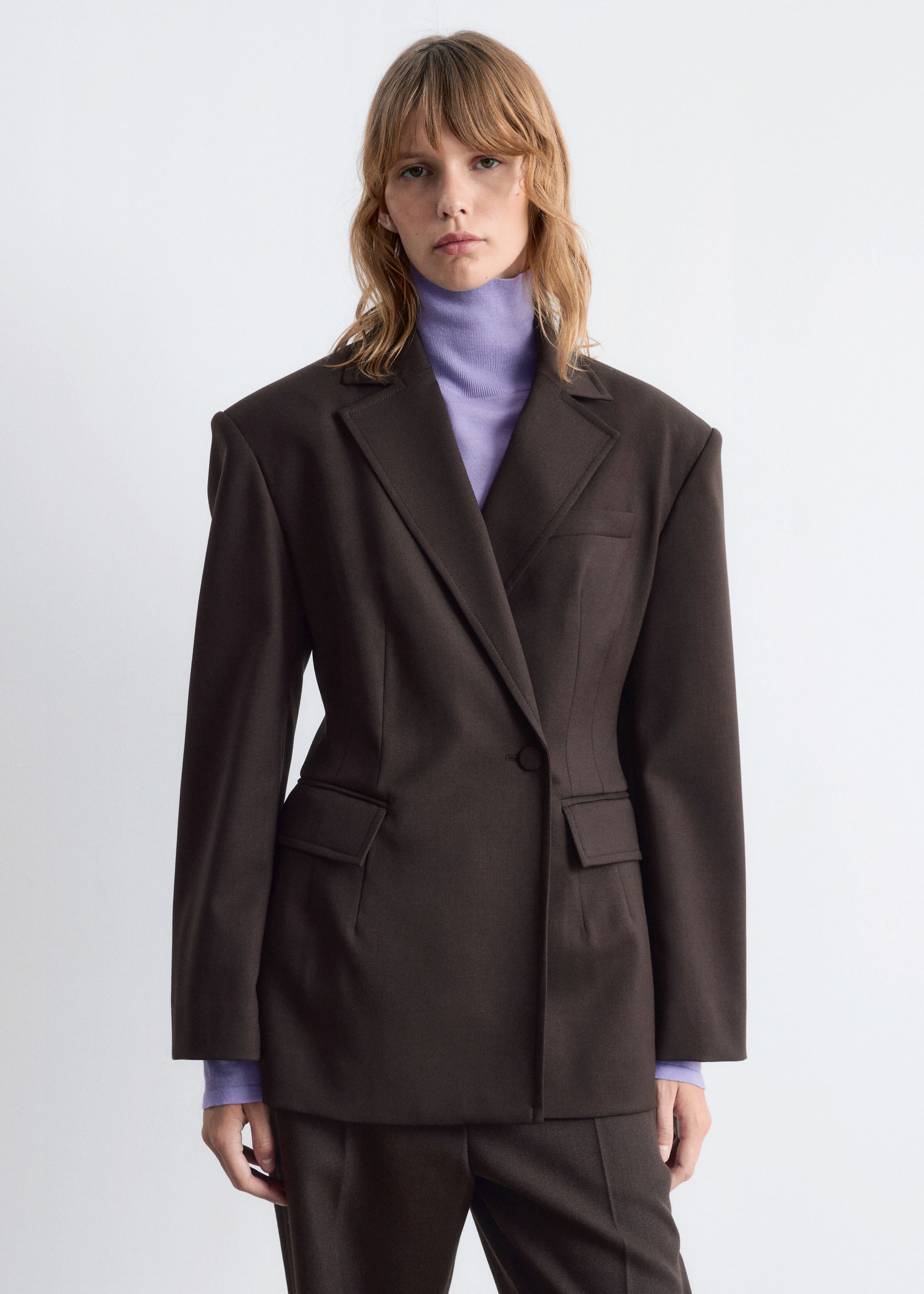 Image of Double-Breasted Wool Blazer
