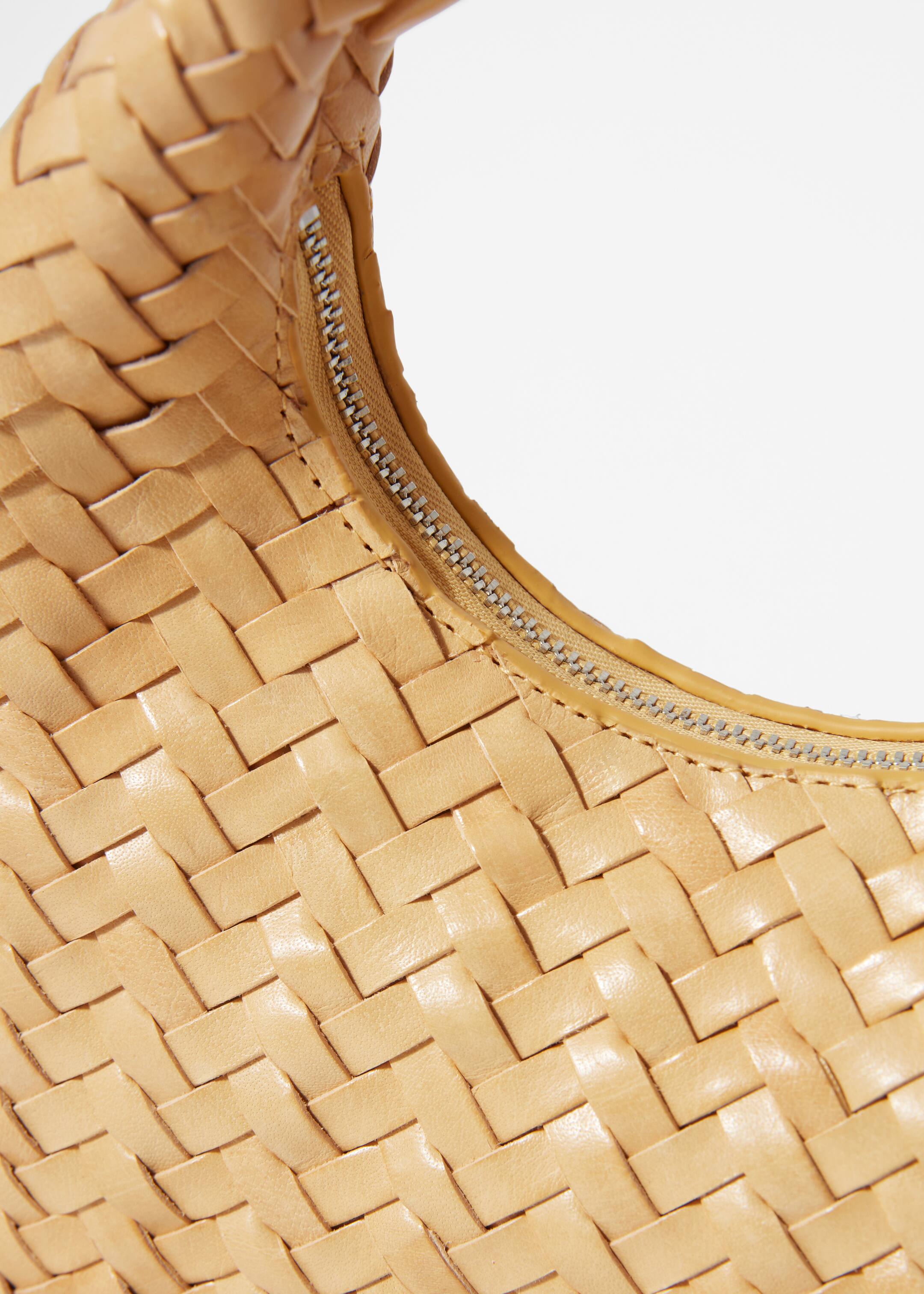 Ver imagem maior: Bolsa pequena de pele entrançada - Amarelo - SENHORA | H&M PT 5