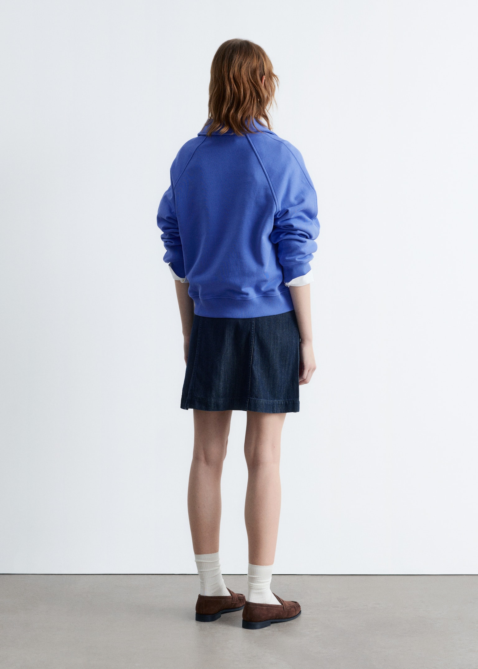 Bluza polo z kołnierzykiem - Jasnoniebieski - 5