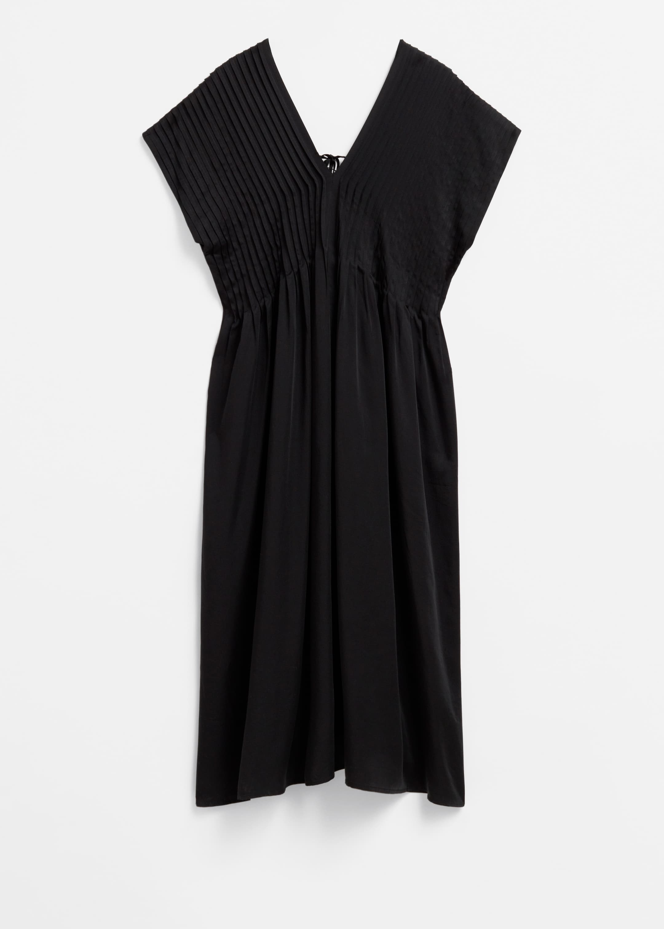 Agrandir l'image: Robe midi plissée à manches chauve-souris - Noir - FEMME | H&M FR 5