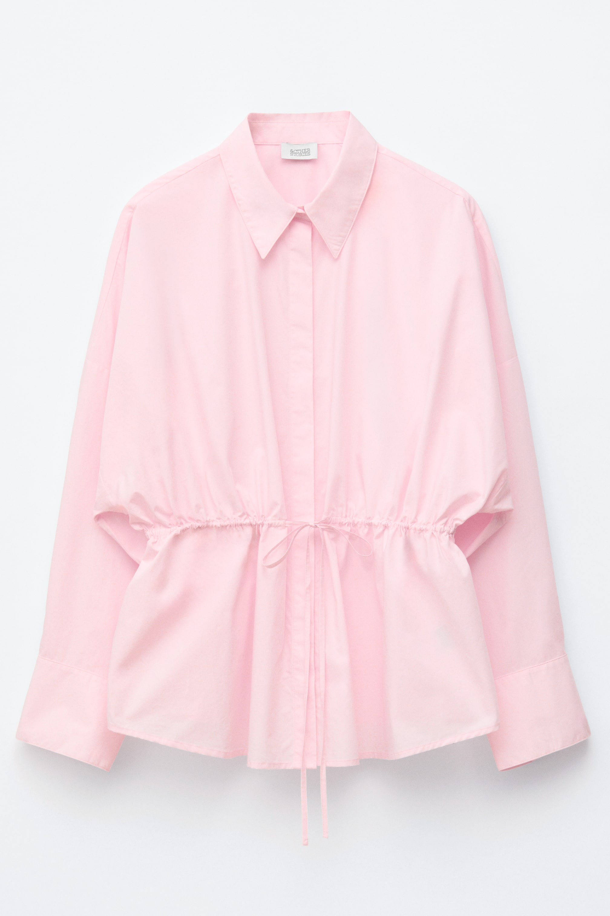 Visualizza immagine più grande: Camicia in popeline di cotone con coulisse - Rosa - DONNA | H&M IT 1
