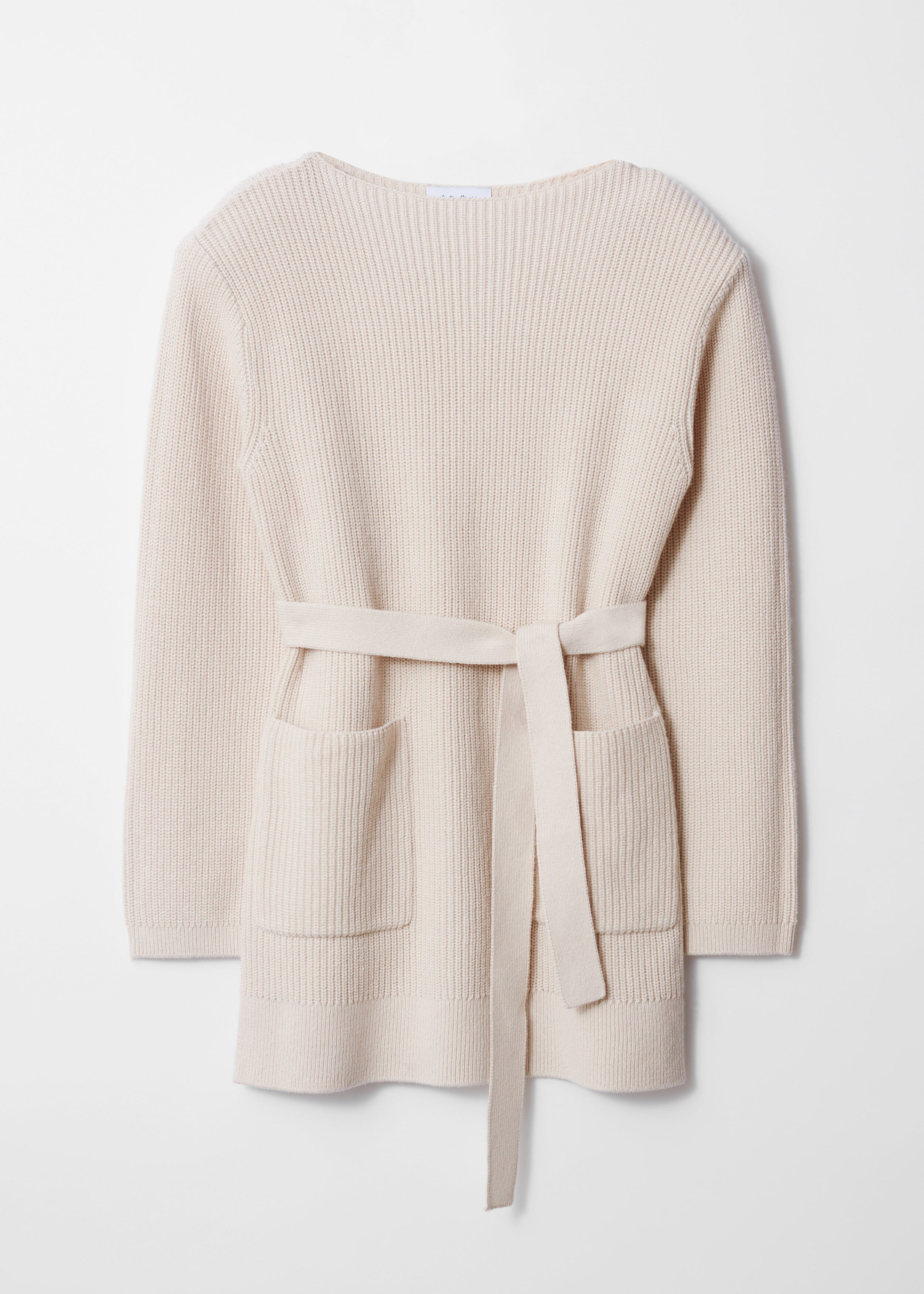 Belted Wool Mini Dress