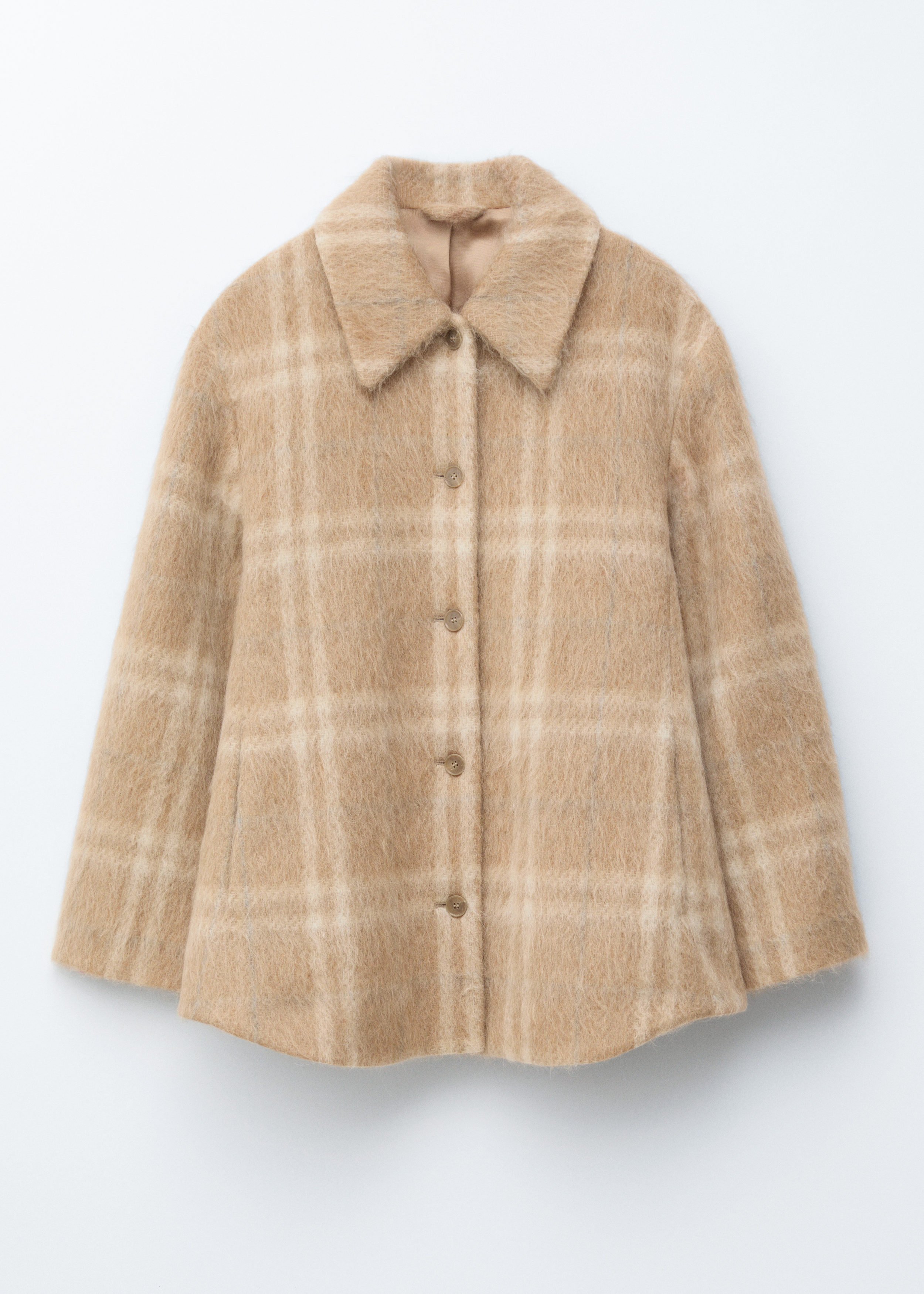 Checked Wool Shirt Jacket