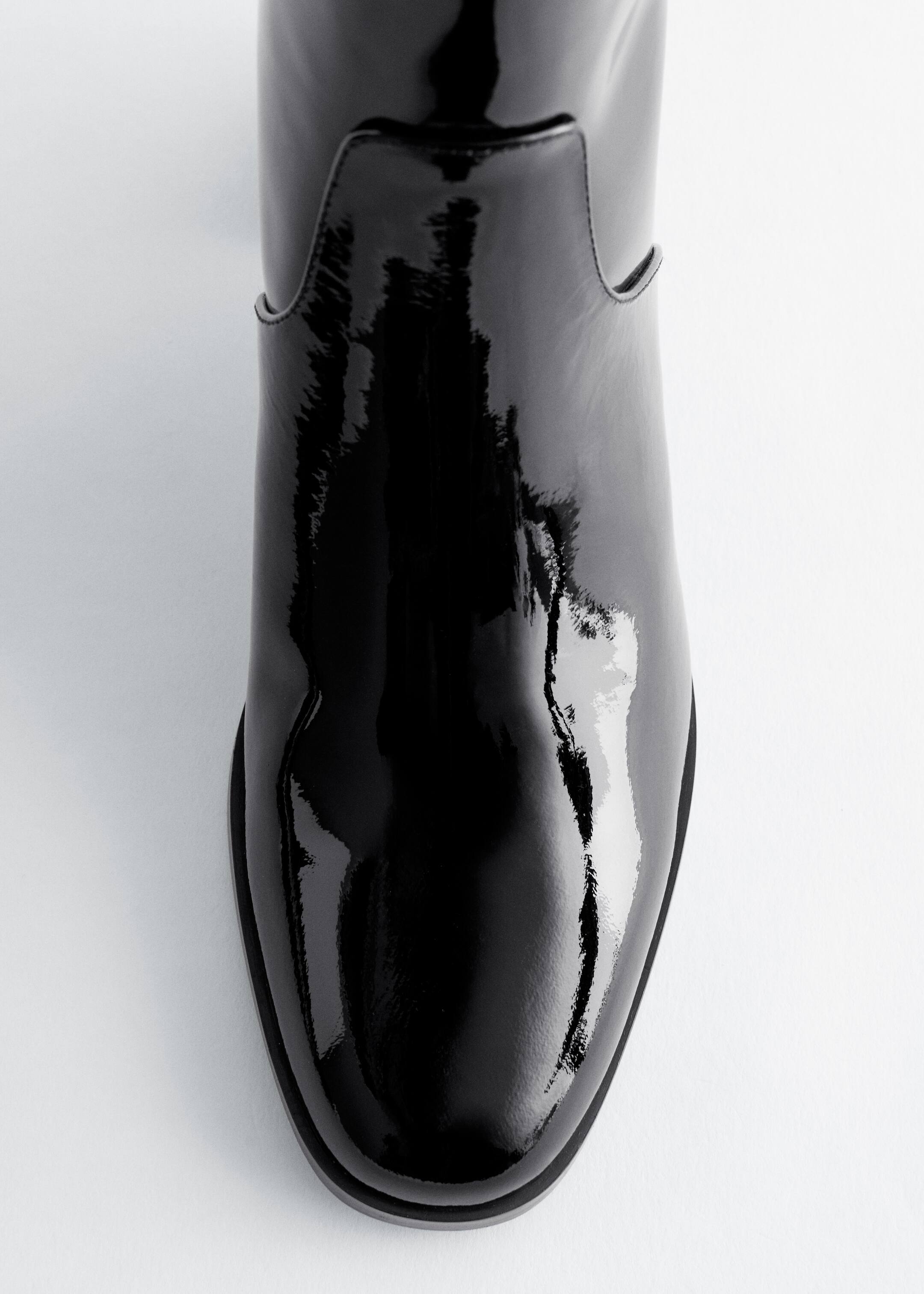 Grösseres Bild ansehen: Ankle Boots aus Glanzleder mit Absatz - Schwarz - DAMEN | H&M CH 6