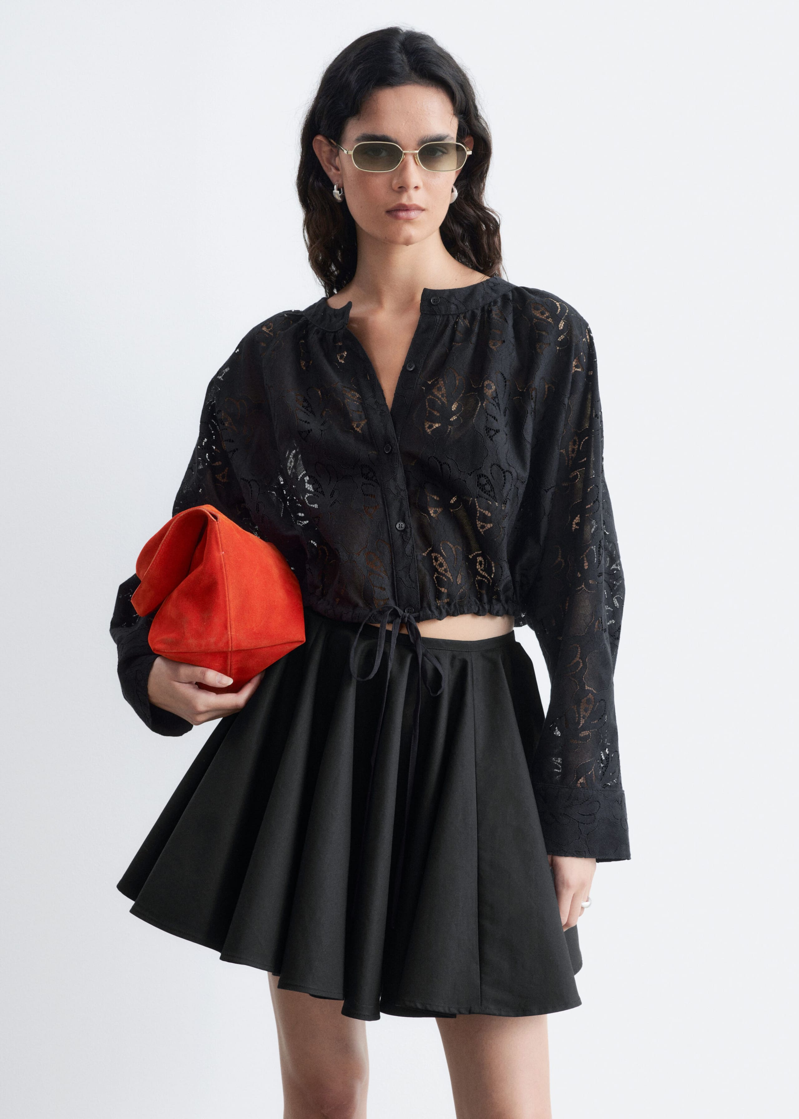 Lace Blouse - White - Lookbook