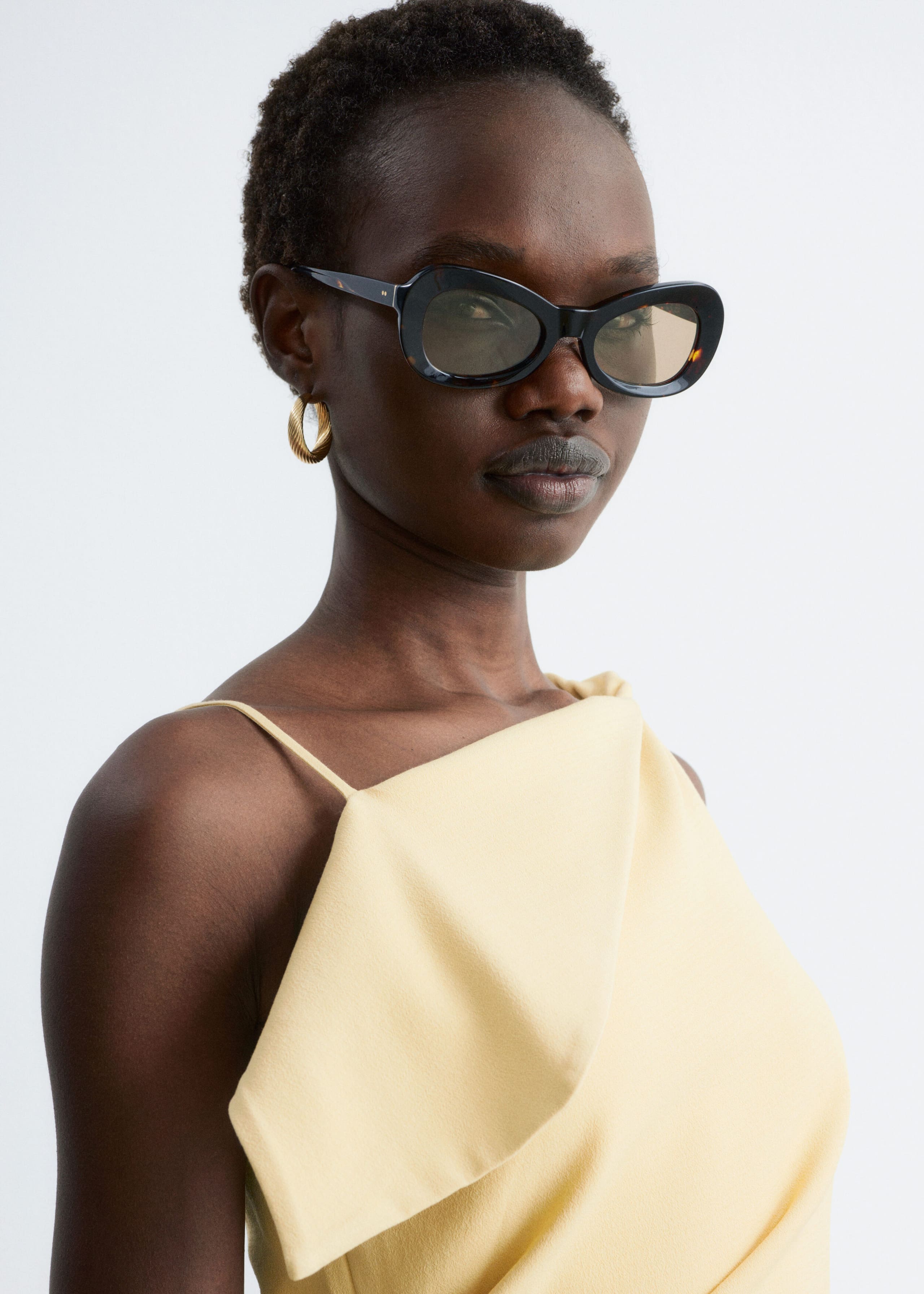 Image of Maxi abito con spallina ritorta