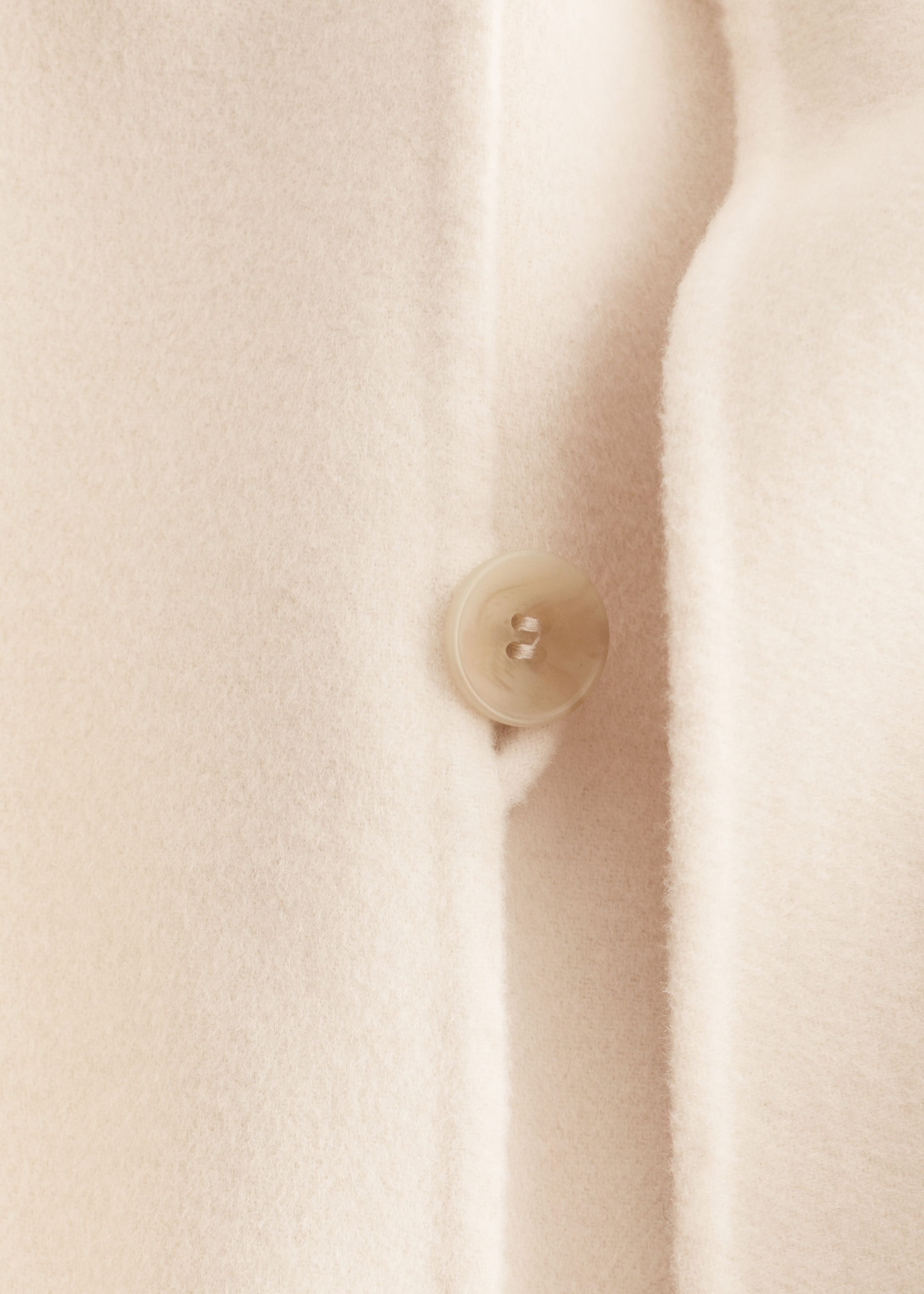 Image of Fringed Shawl Wool Coat