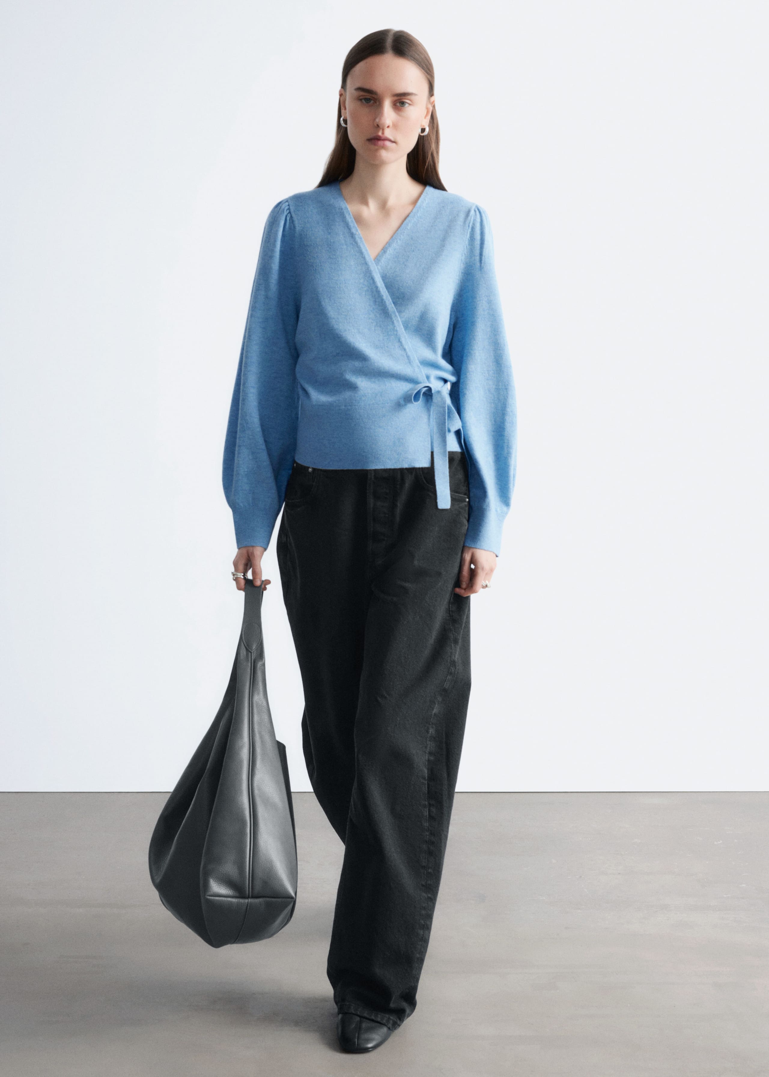 Image of Merino Wool Wrap Cardigan