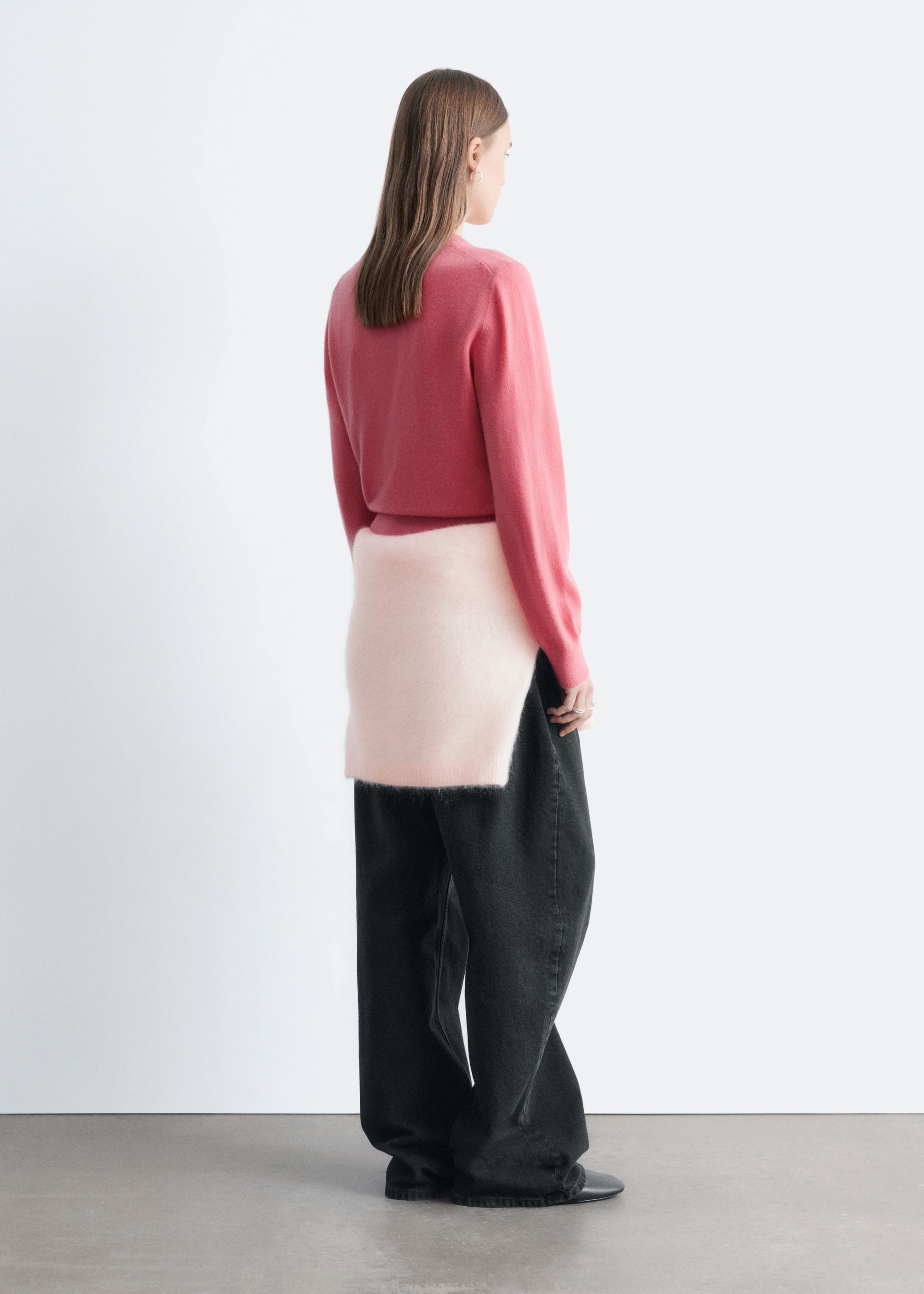 Pull en cachemire - Gris chiné - Lookbook