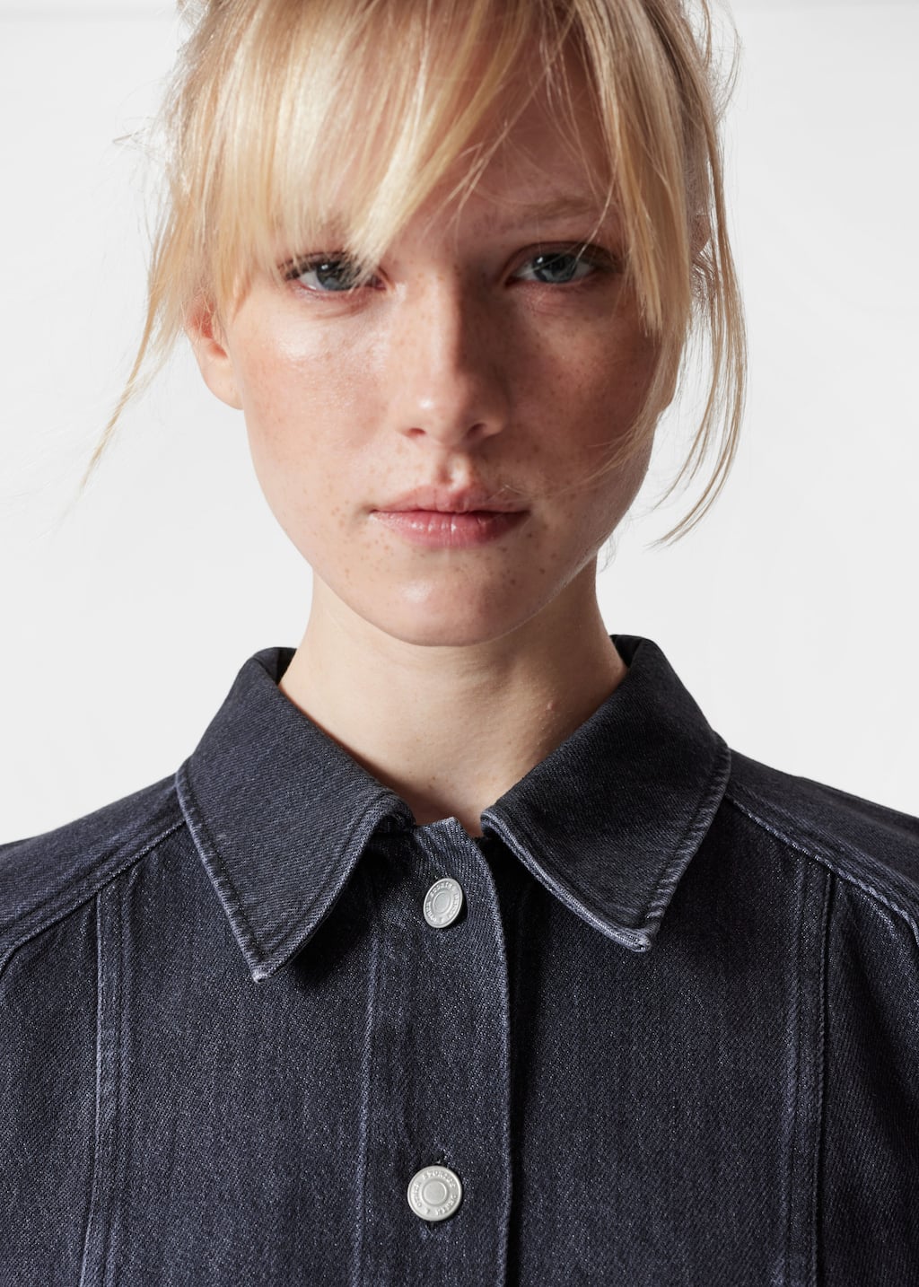 Image of Denim Shirt Mini Dress