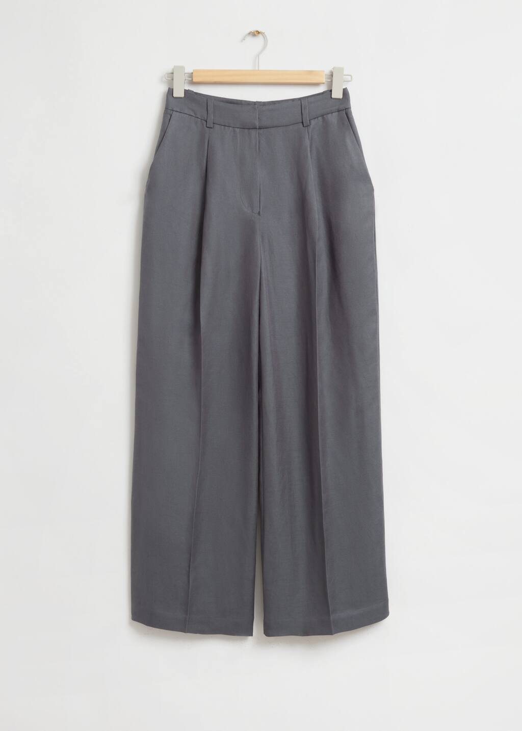 WideTailoredTrousers - Dark Grey - Bodegón