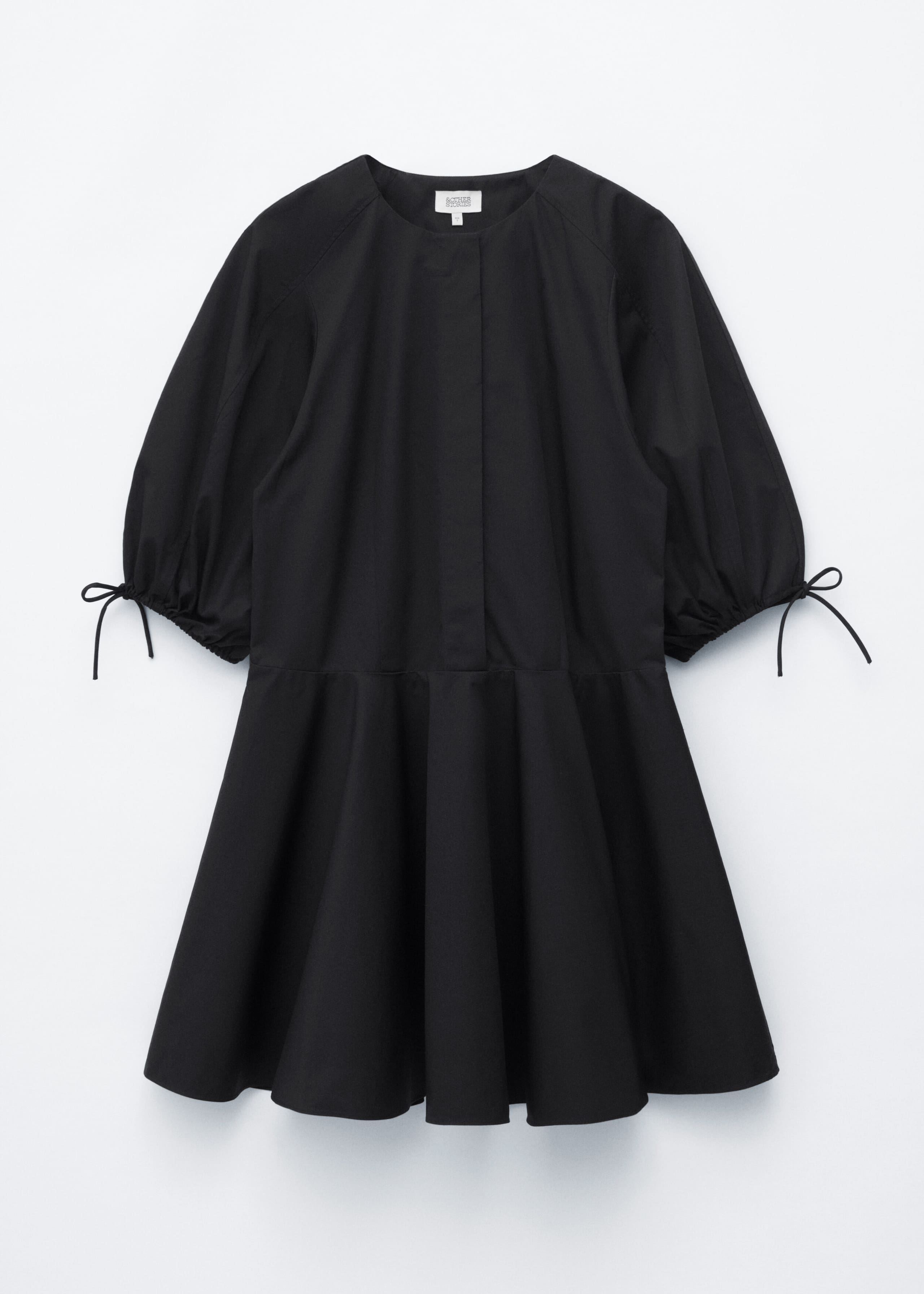 Image of Volume-Sleeve Mini Dress