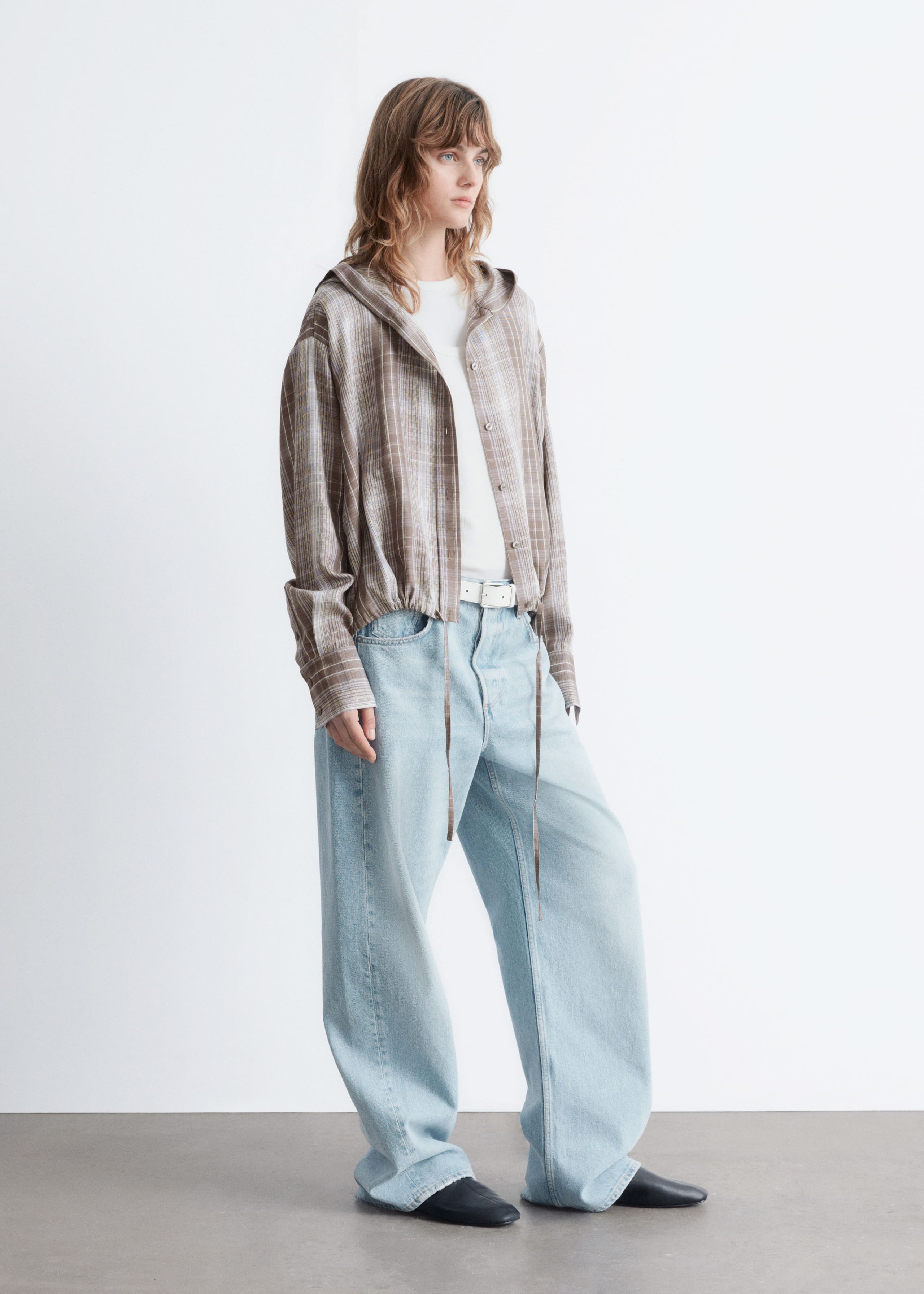 Image of Kariertes Hemd mit Kapuze