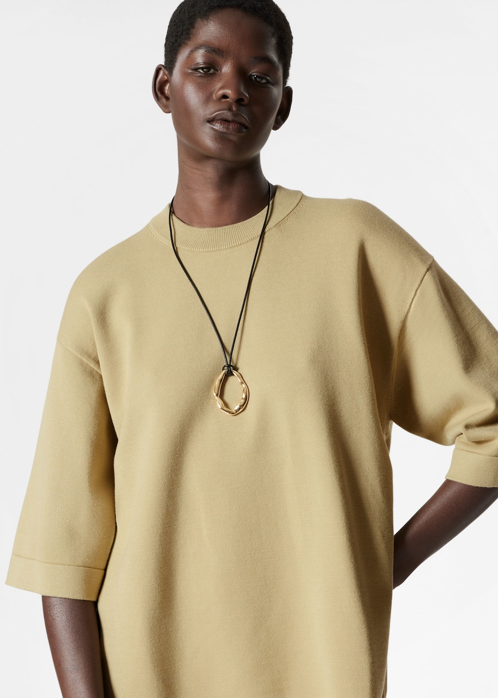 Image of T-shirt surdimensionné en maille