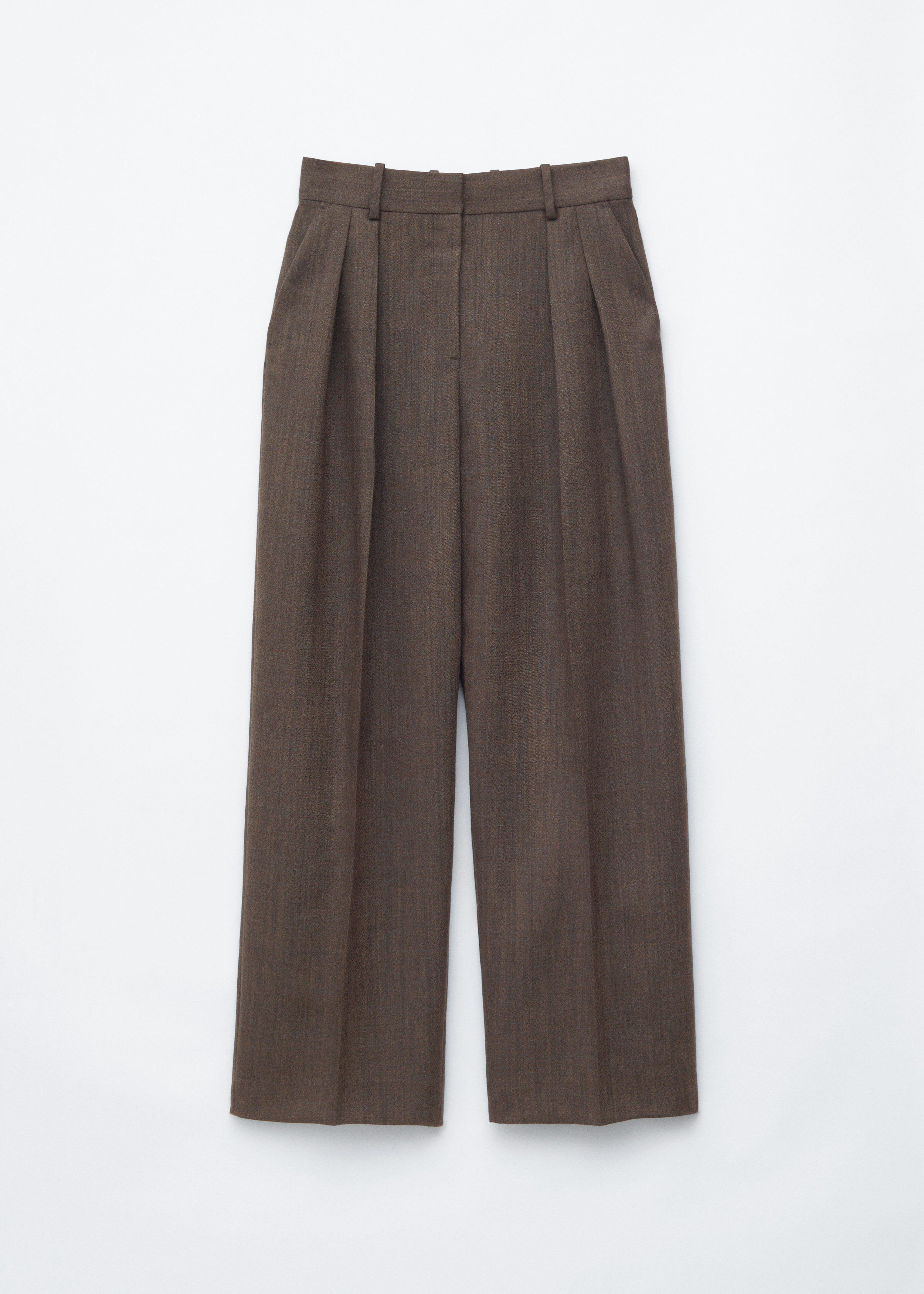 Press-Crease Wool Trousers