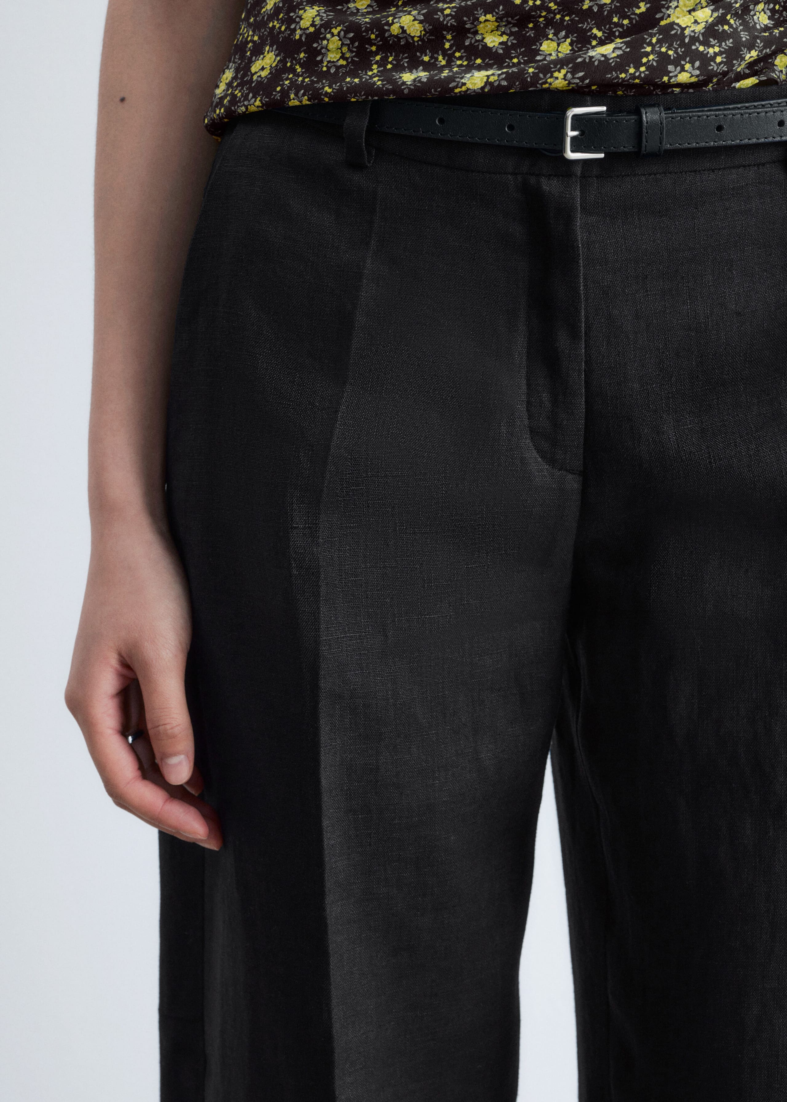 Image of Tailored Linen Trousers