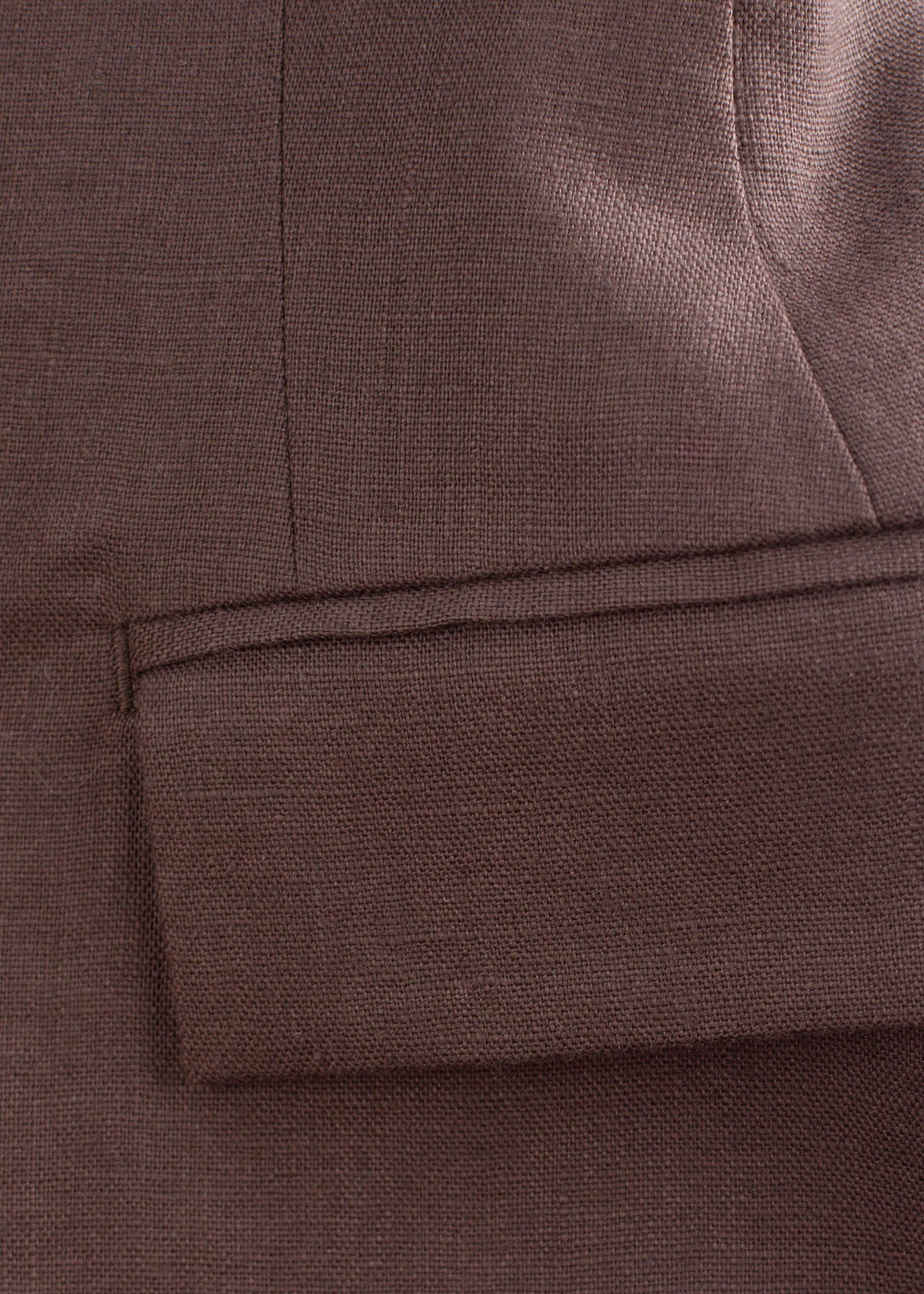 Image of Tapered Linen Blazer