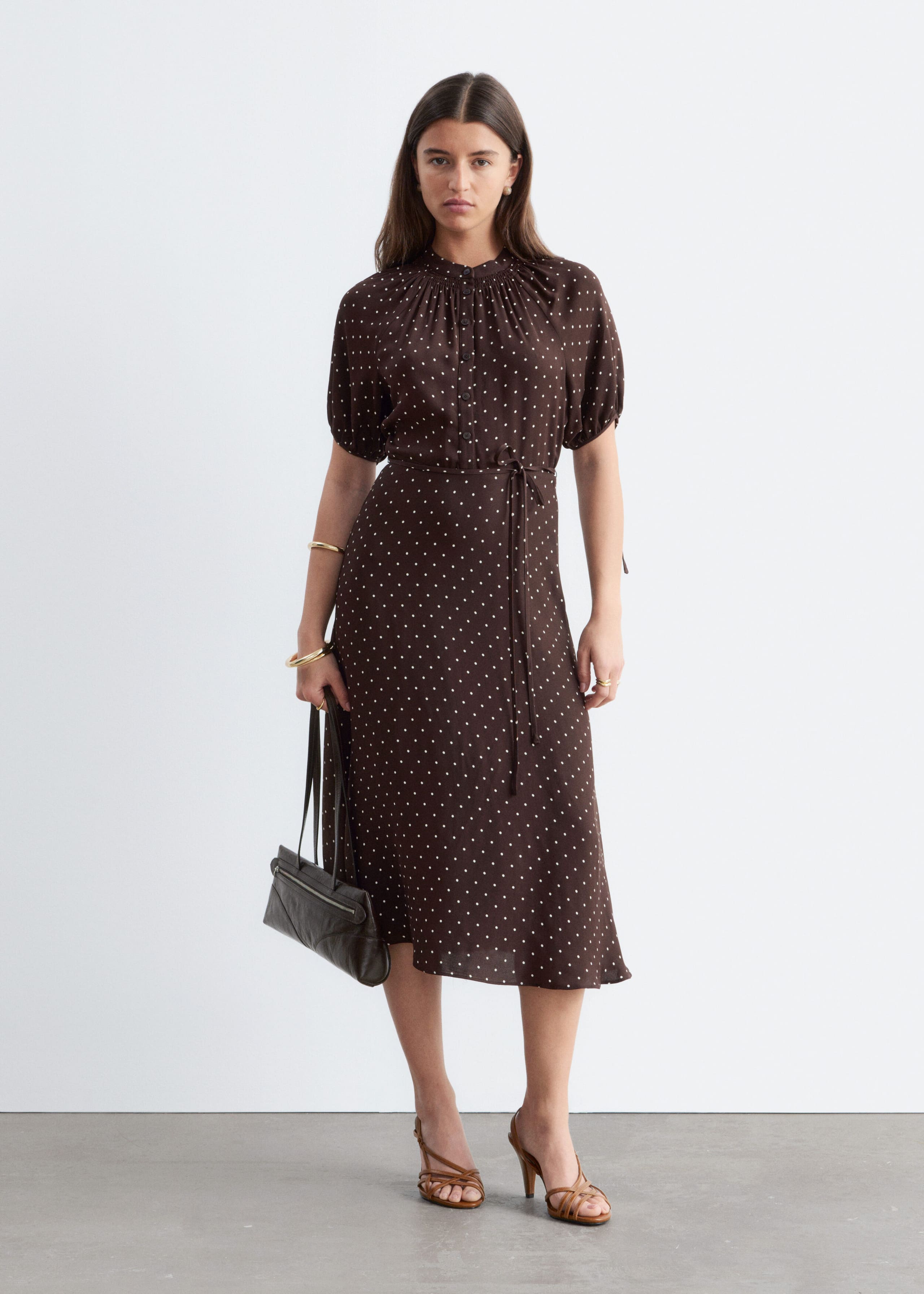 Image of Tie-Waist Midi Dress
