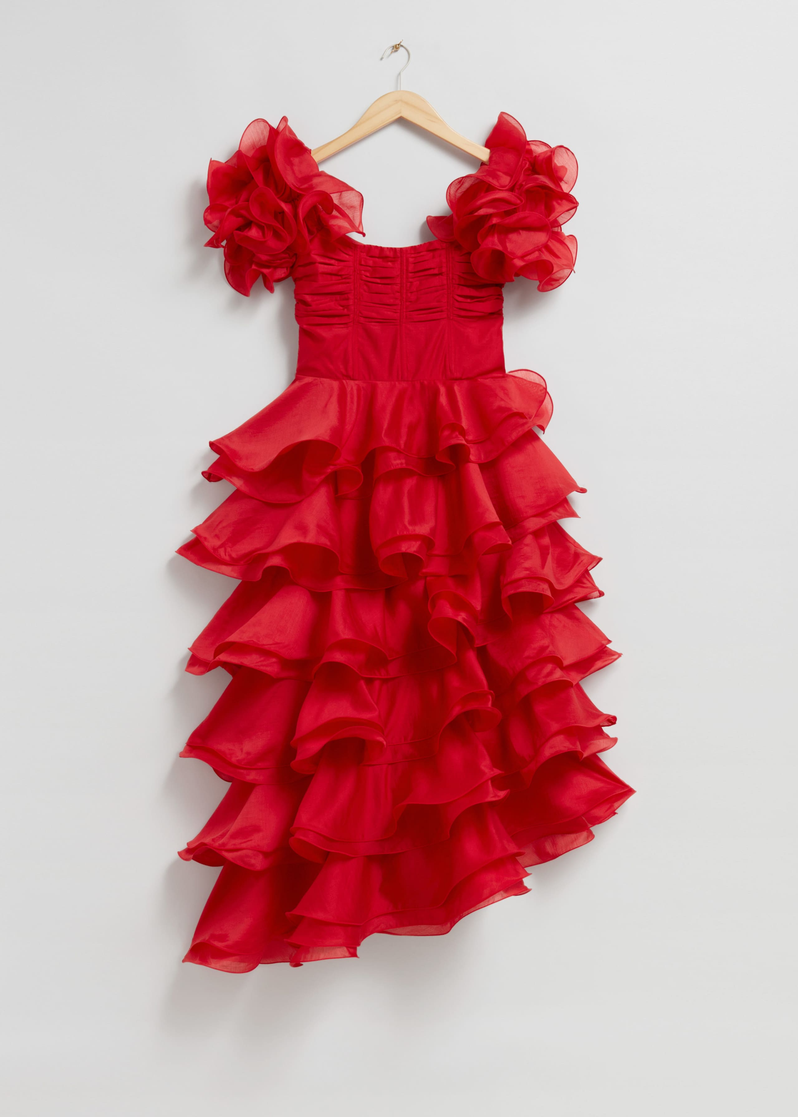 Image of Tiered Ruffle Midi Dress