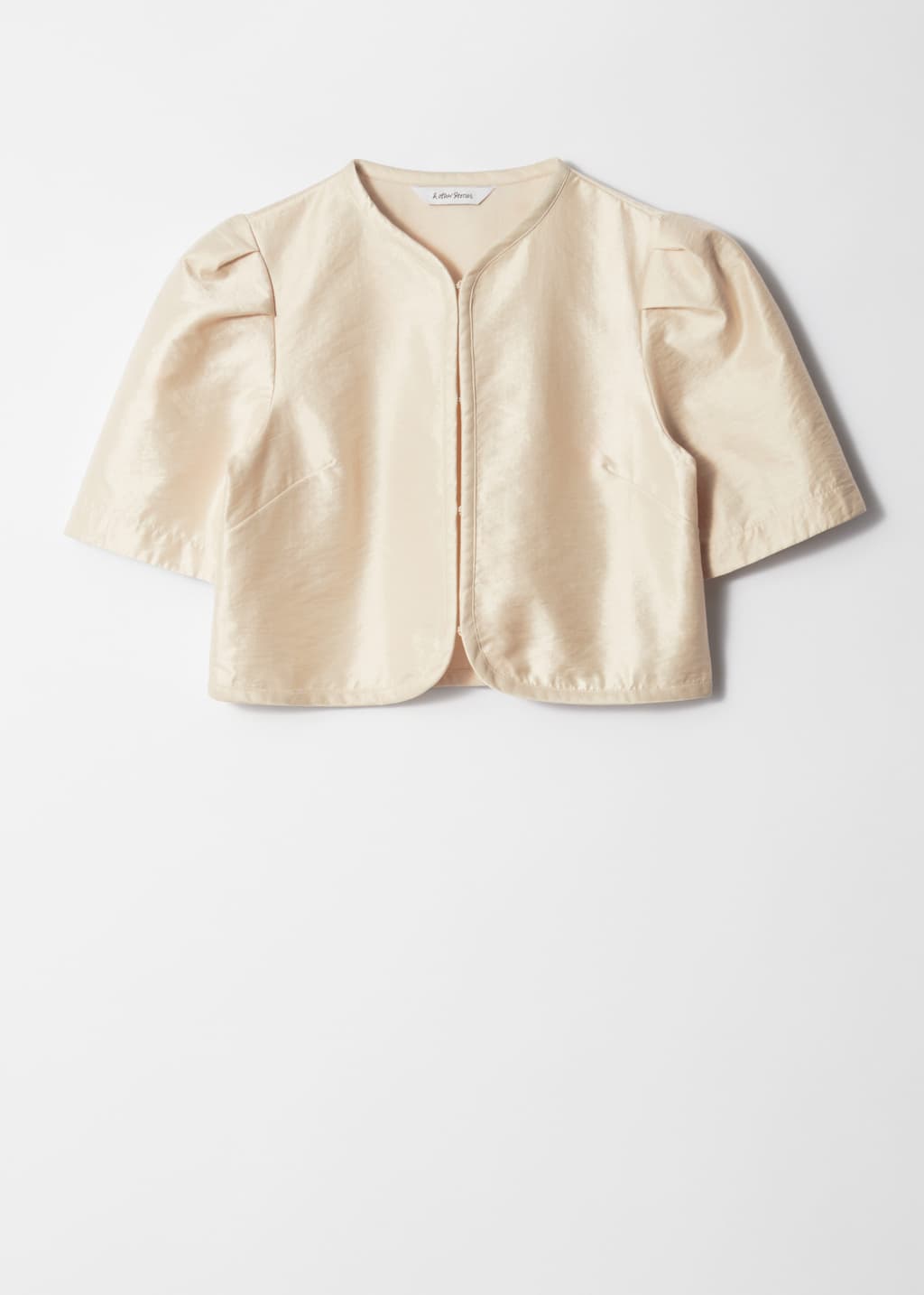 Cropped Blouse - Beige - Still Life