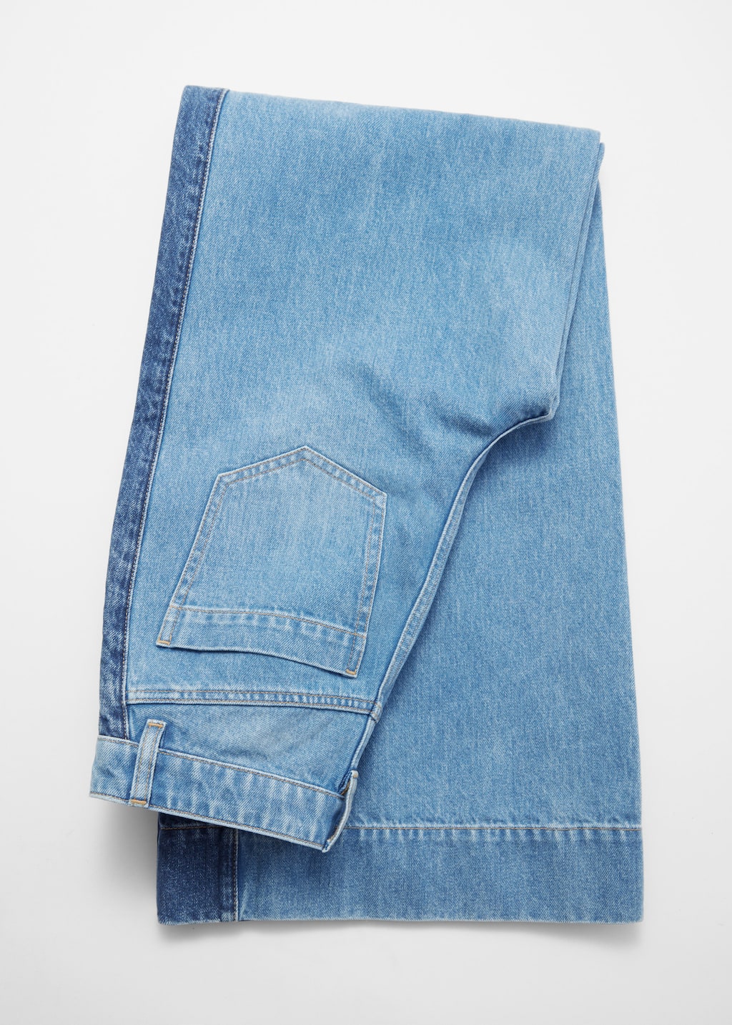 Image of Long Wide-Leg Jeans