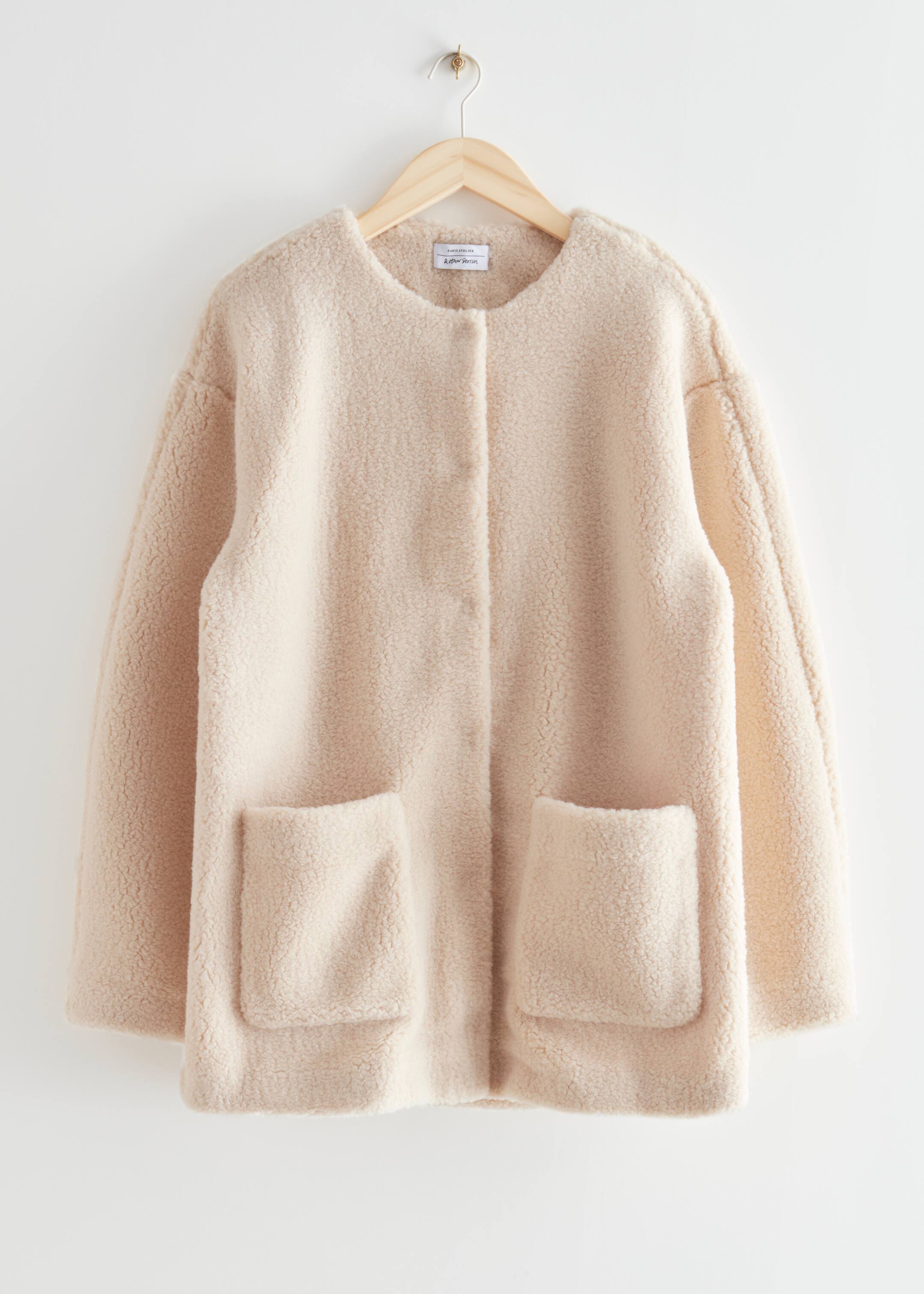 Agrandir l'image: Manteau en mouton retourné synthétique - Beige clair - FEMME | H&M CH 1