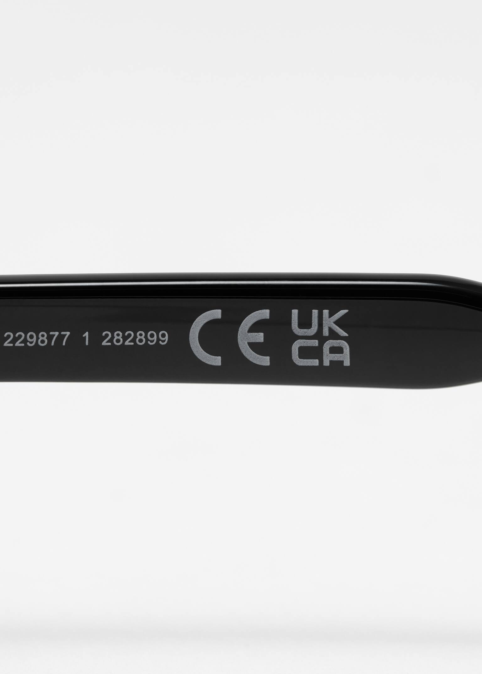 Слънчеви очила с правоъгълна рамка - Черно/Светлорозово/Черен/Светлосин/Кремаво/Синьо - 4