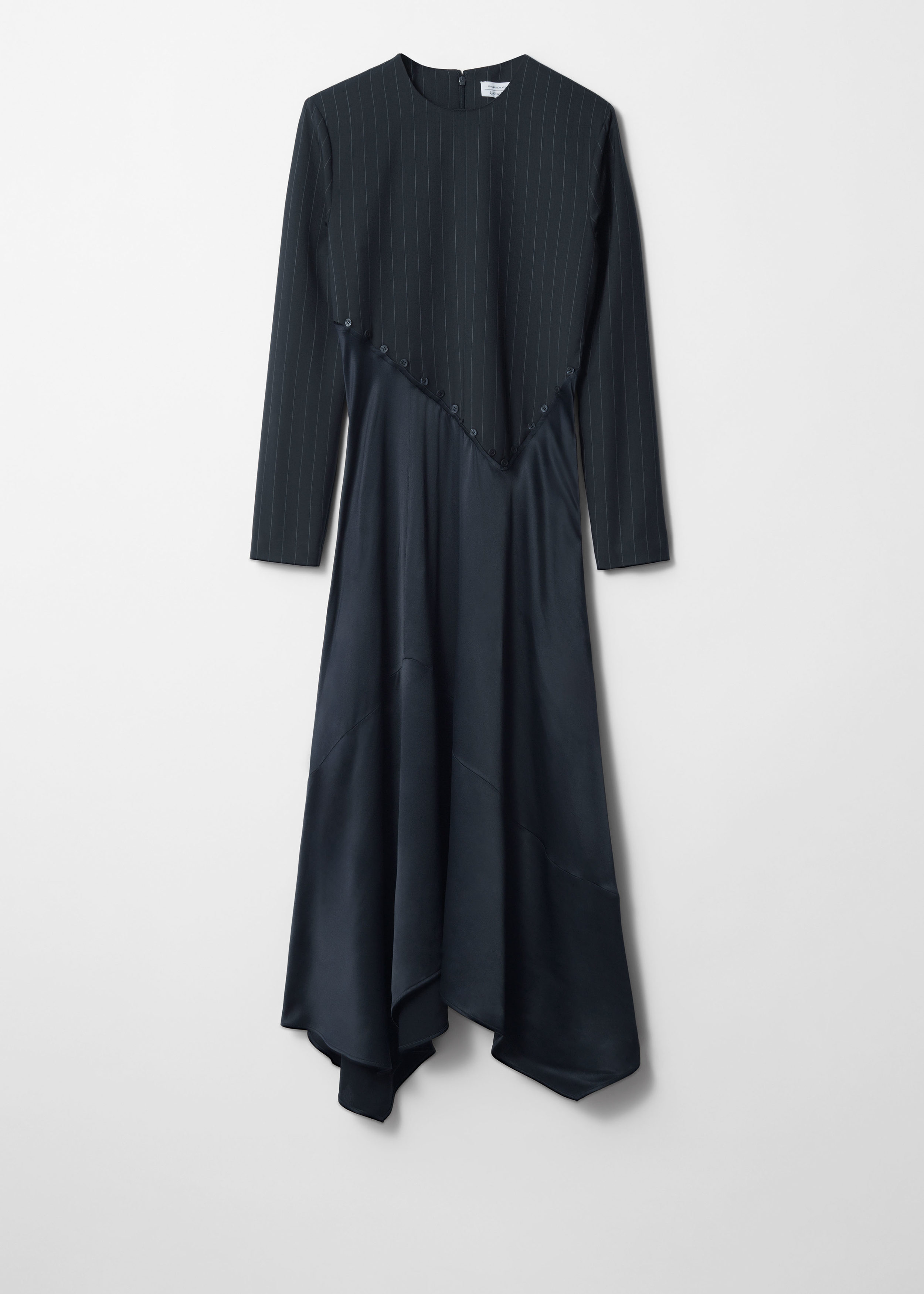 Cos ASYMMETRIC BROOCH-DETAIL MAXI DRESS