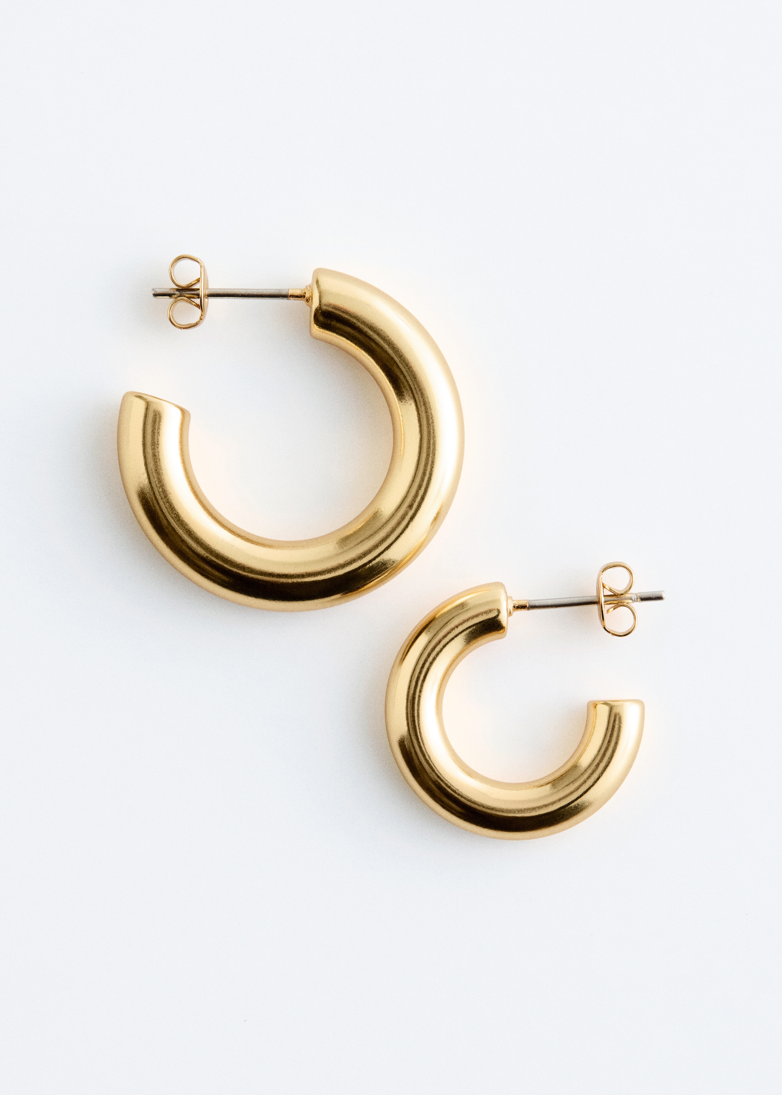 Chunky Hoop Earrings Set - Gold/Silver