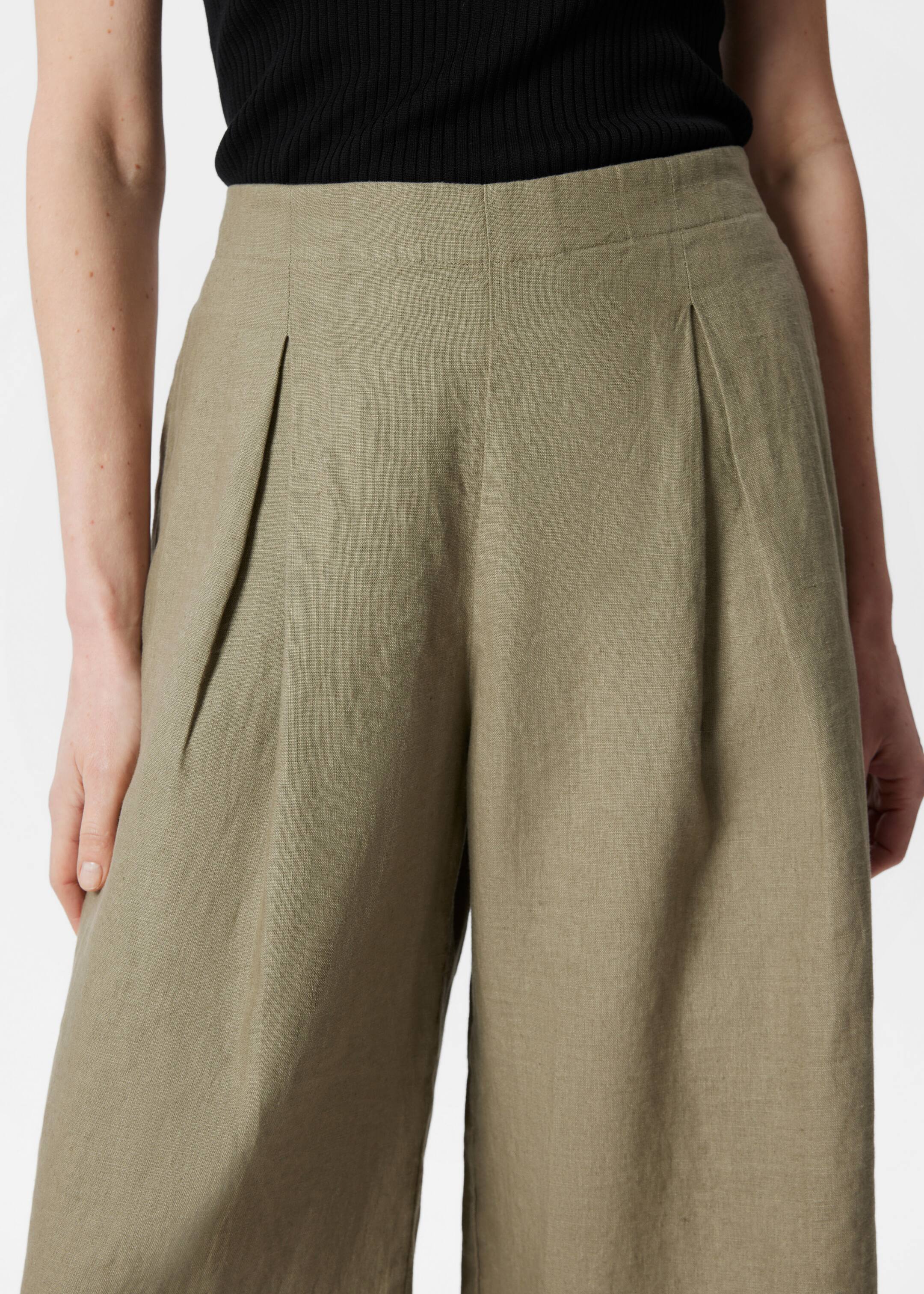 Visualizza immagine più grande: Culotte in lino - Verde kaki - DONNA | H&M IT 2