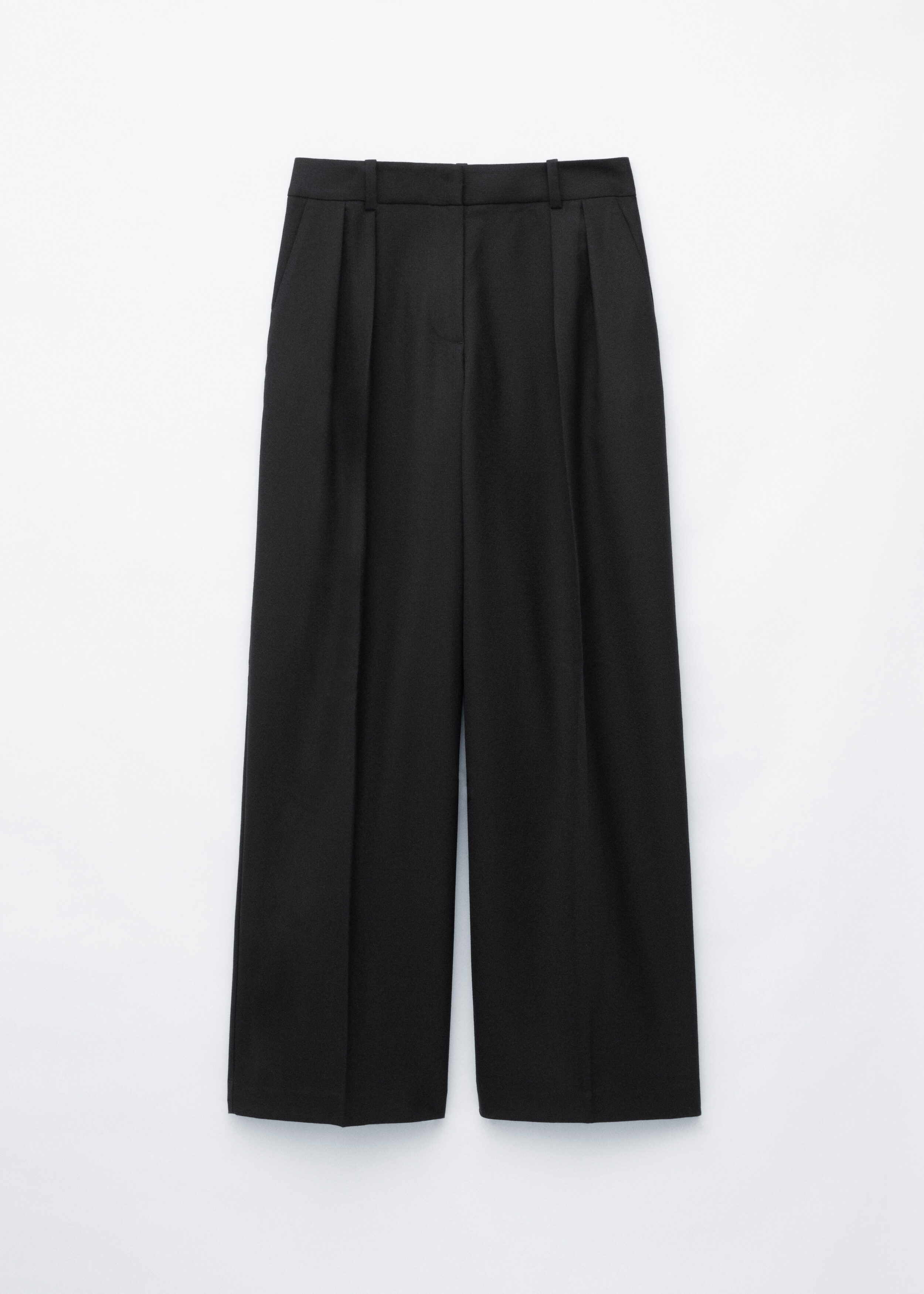 Wool-Blend Tailored Trousers - Black - & Other Stories US
