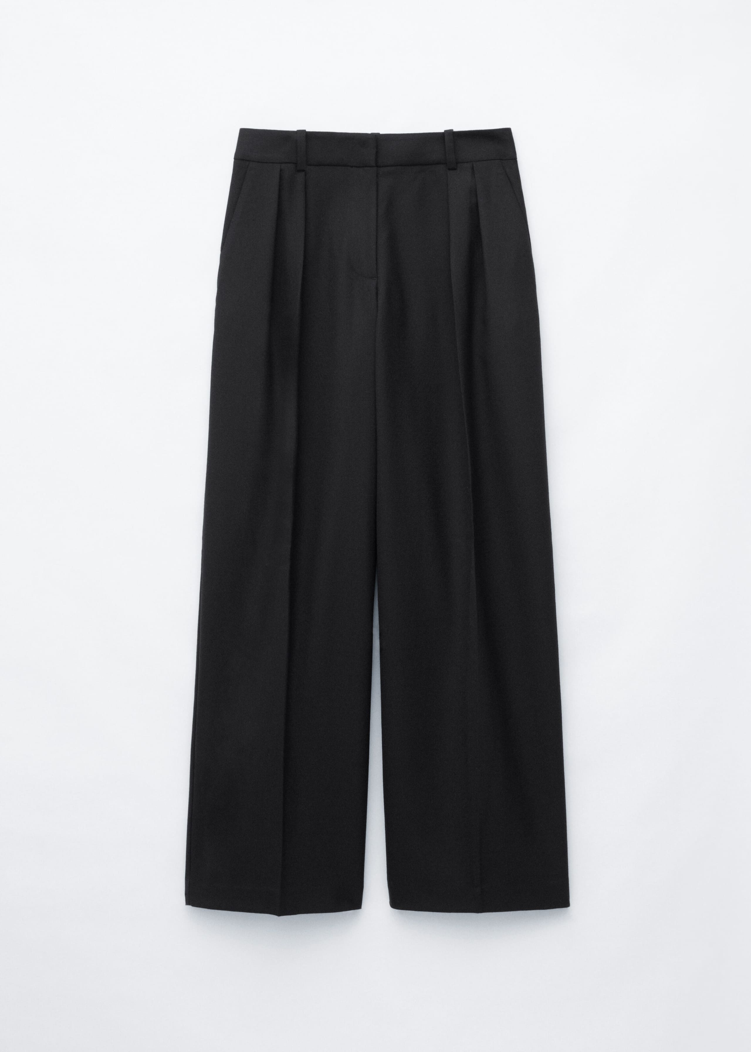 Wool-Blend Tailored Trousers - Black - Still Life