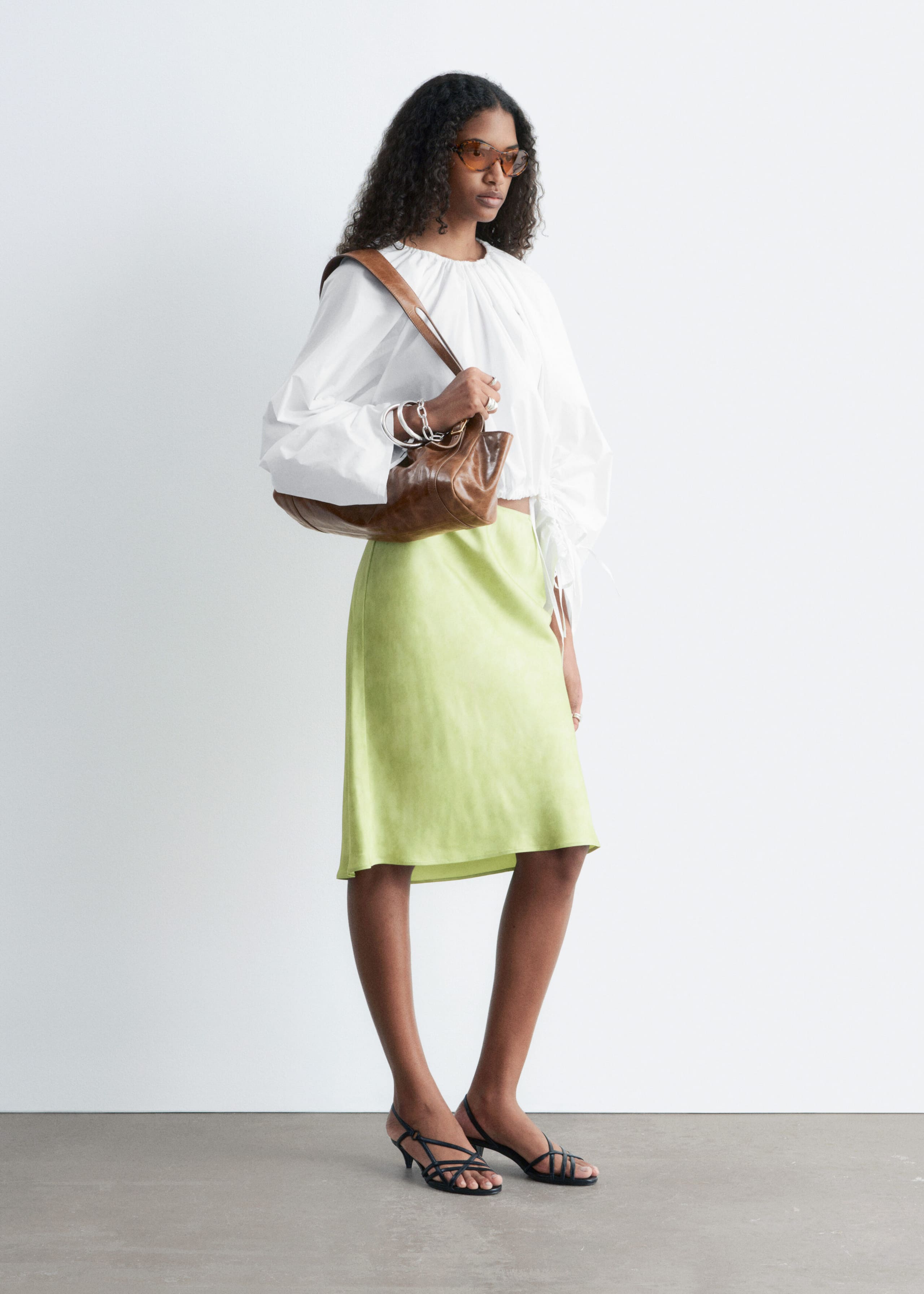 Image of Sculptural Drawstring Blouse