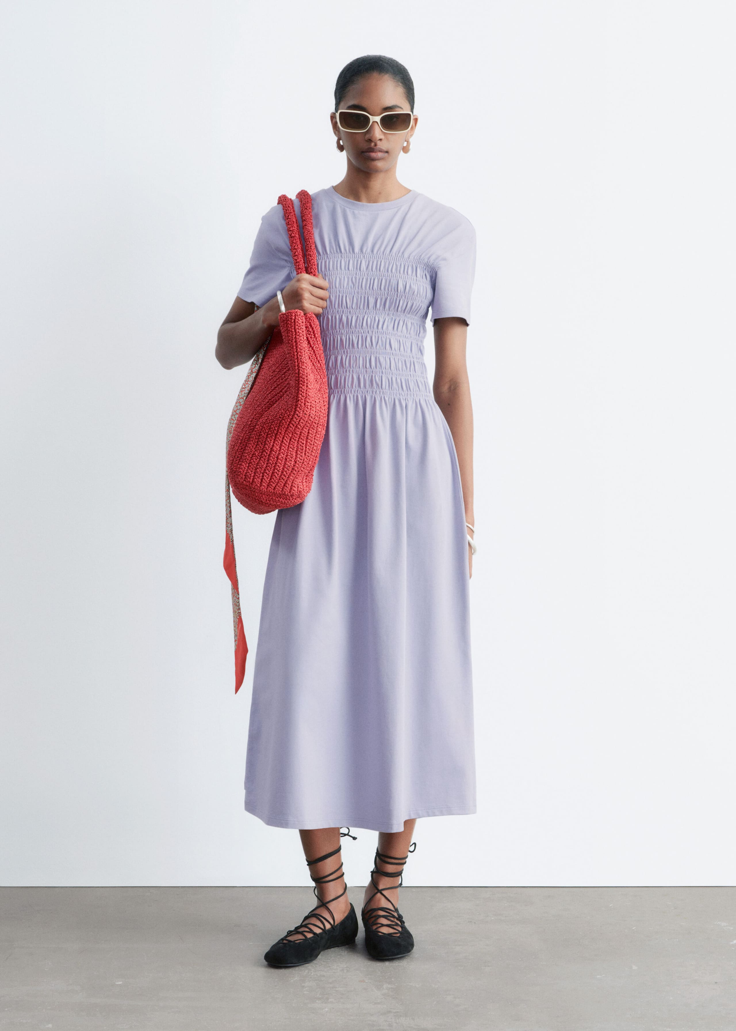 Image of Smocked Midi Dress