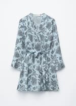 Azul claro/Paisley floral