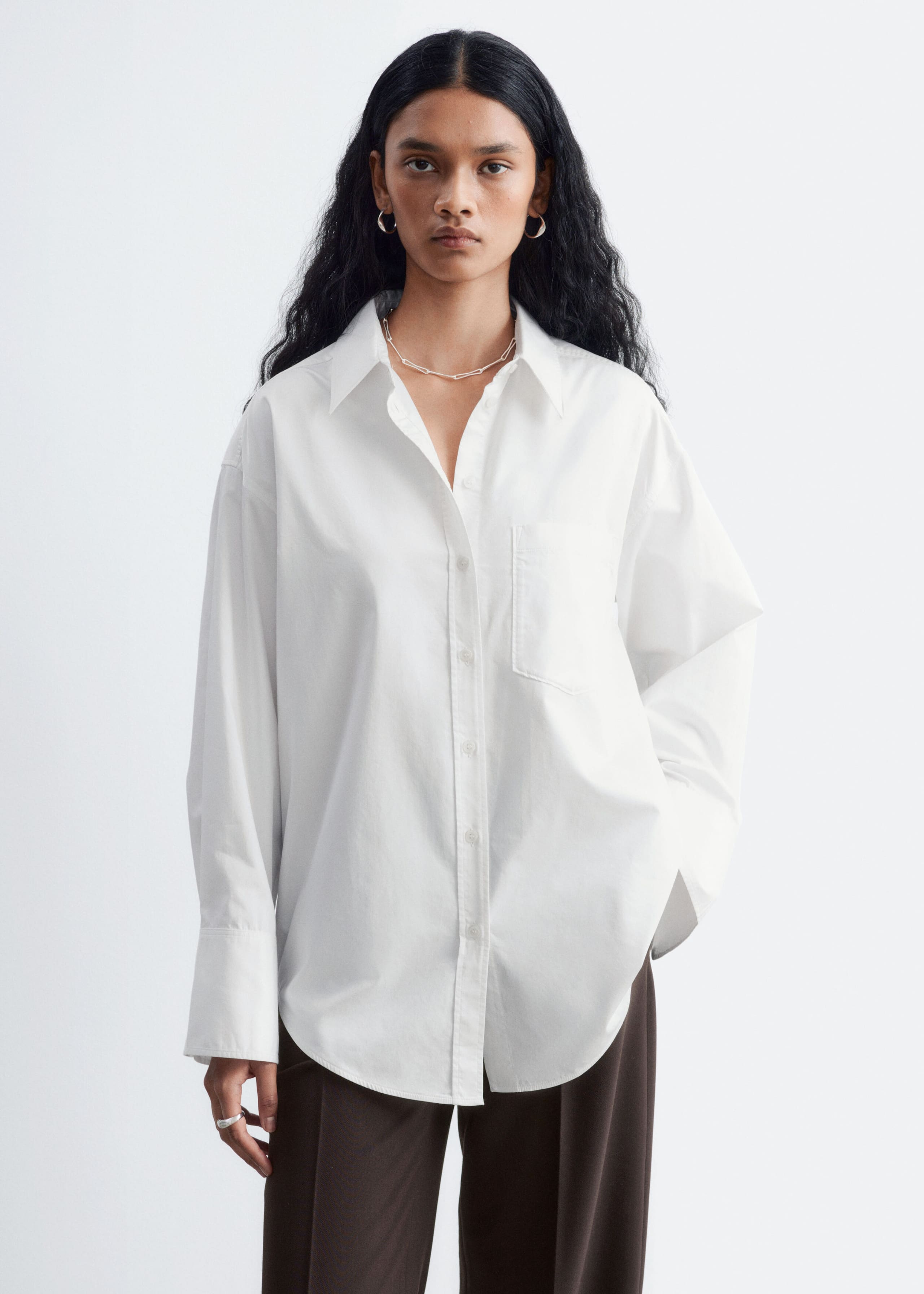 Cotton Shirt - White - Lookbook