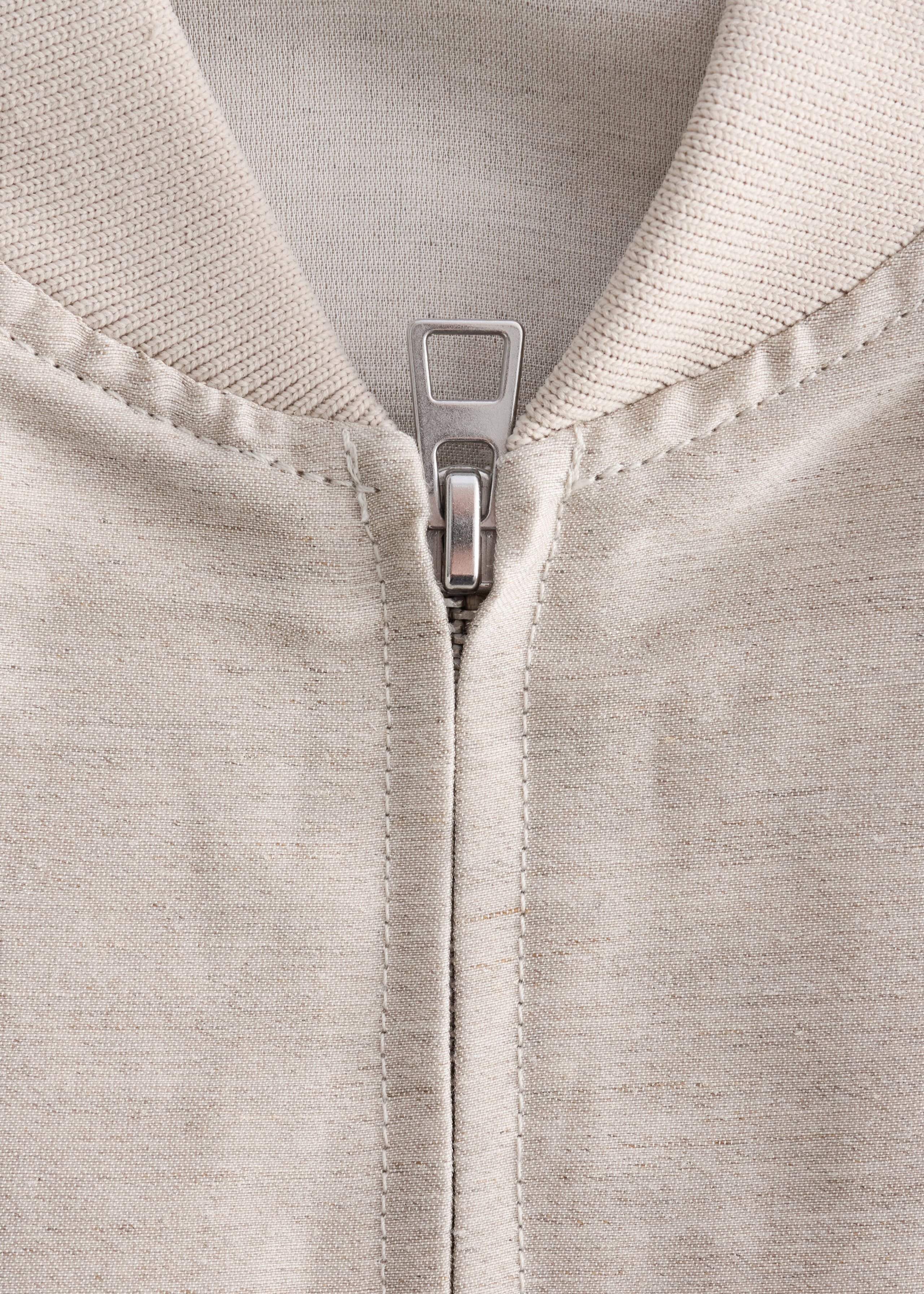 Linen-Blend Jacket - {{variantName}} - Descriptive Detail