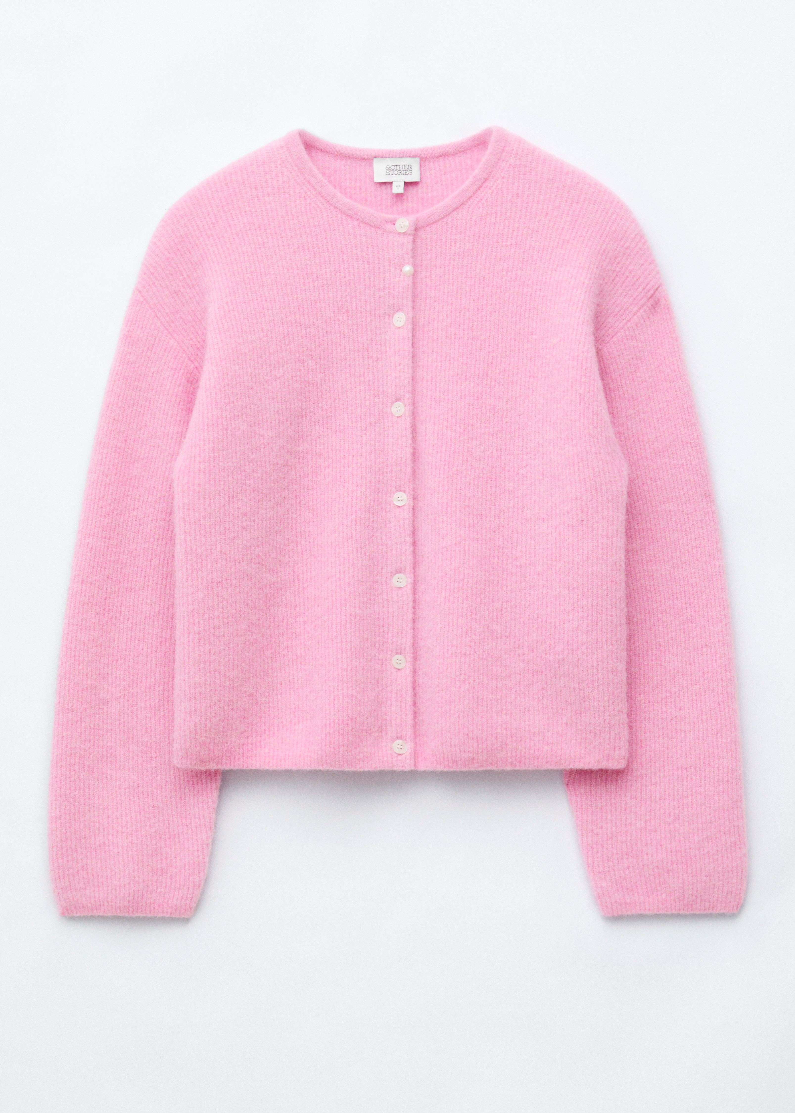 Gebreid vest van alpacawolmix - Roze/Grijs gemêleerd/Bordeauxrood/Beige/Groen/Pastelgeel