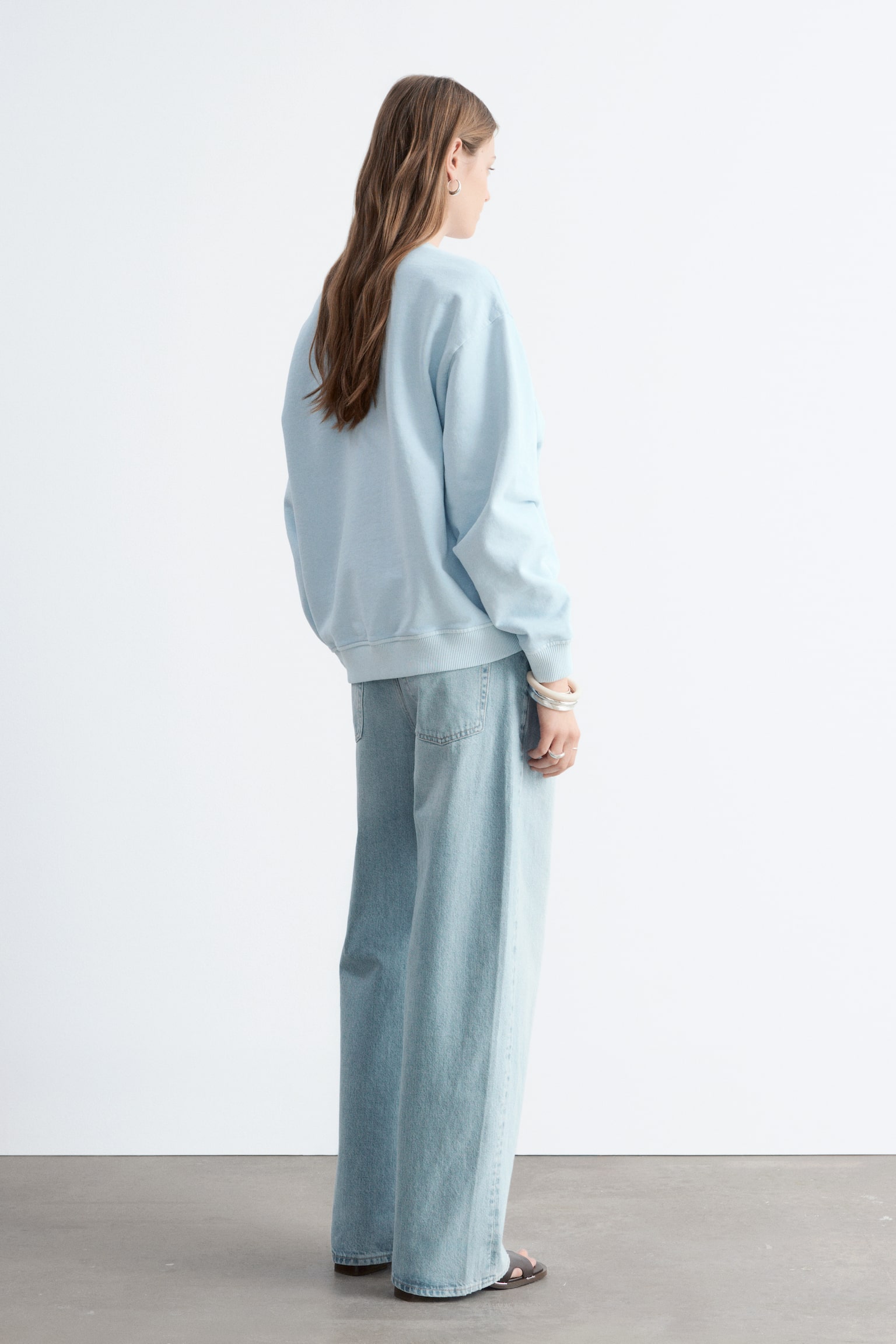 סווטשירט אוברסייז מכותנת ג'רסי - 3