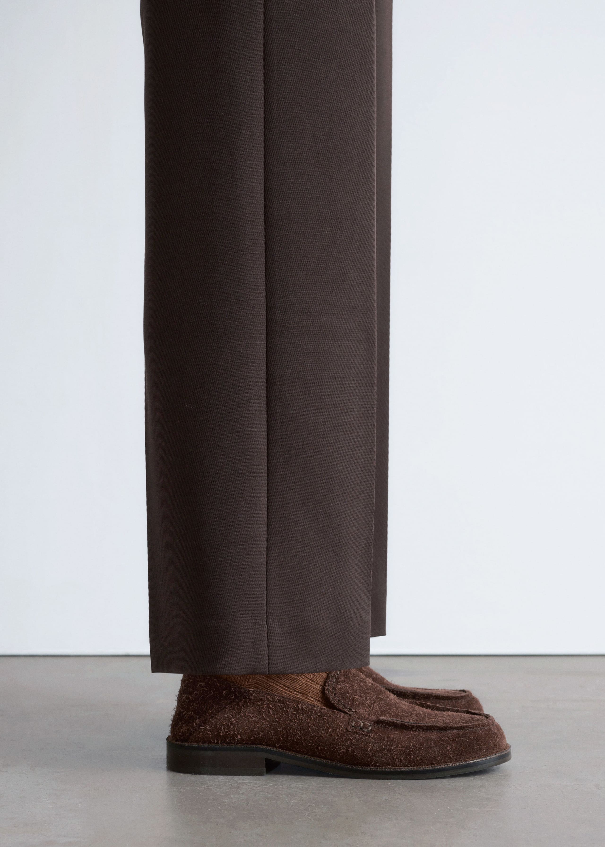 Image of Loafer aus gebürstetem Veloursleder