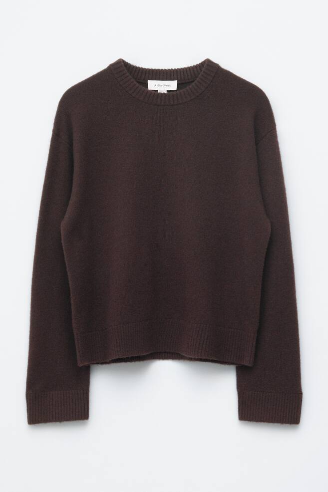 Pull en maille - Marron foncé - 1