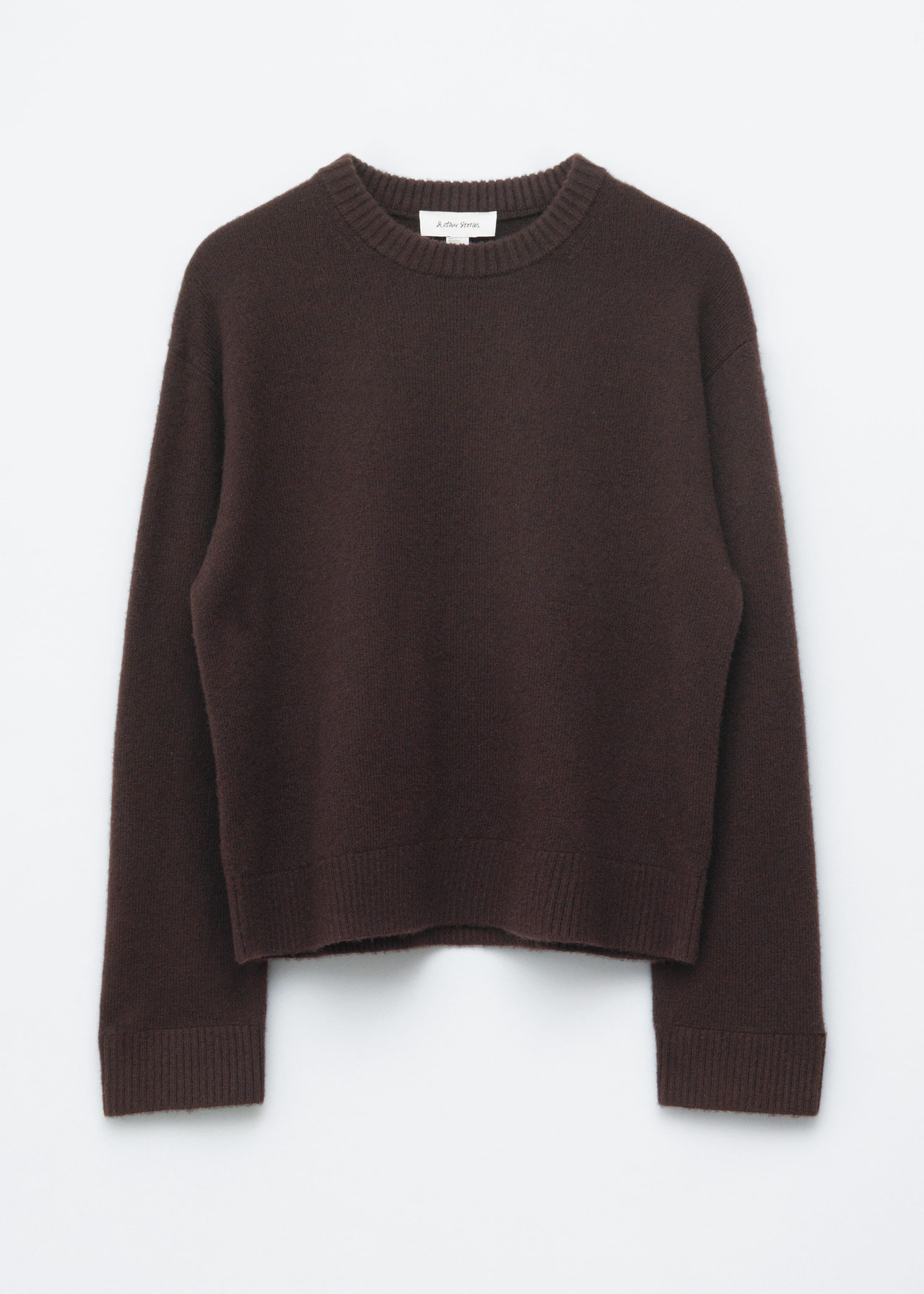 Boxy Knit Jumper - Dark Brown - Still Life