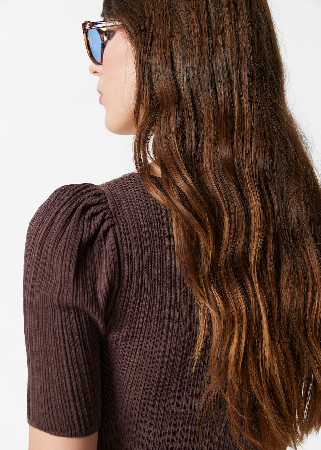 Haut côtelé - Rouge - Lookbook