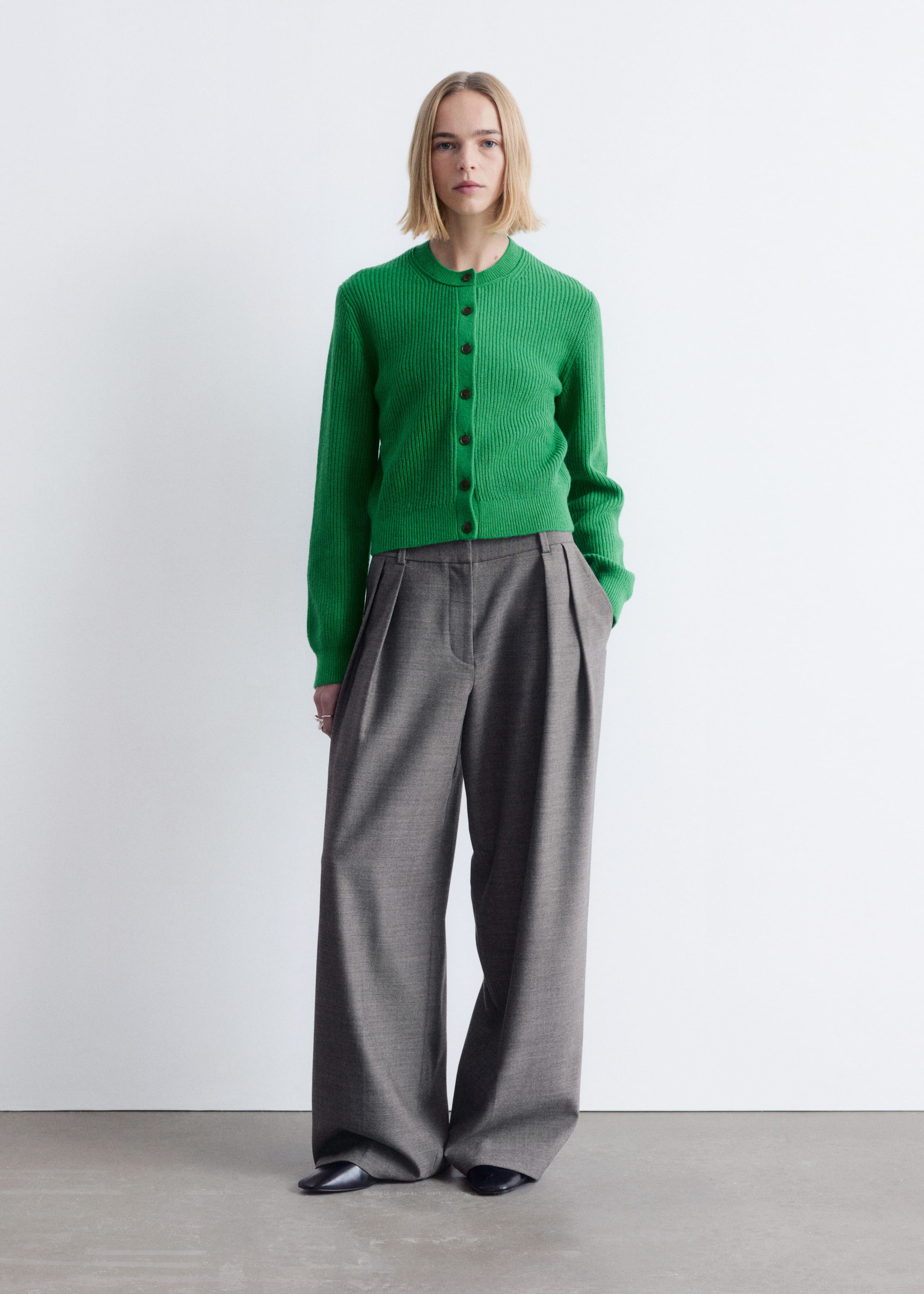 Image of Wool-Blend Cardigan