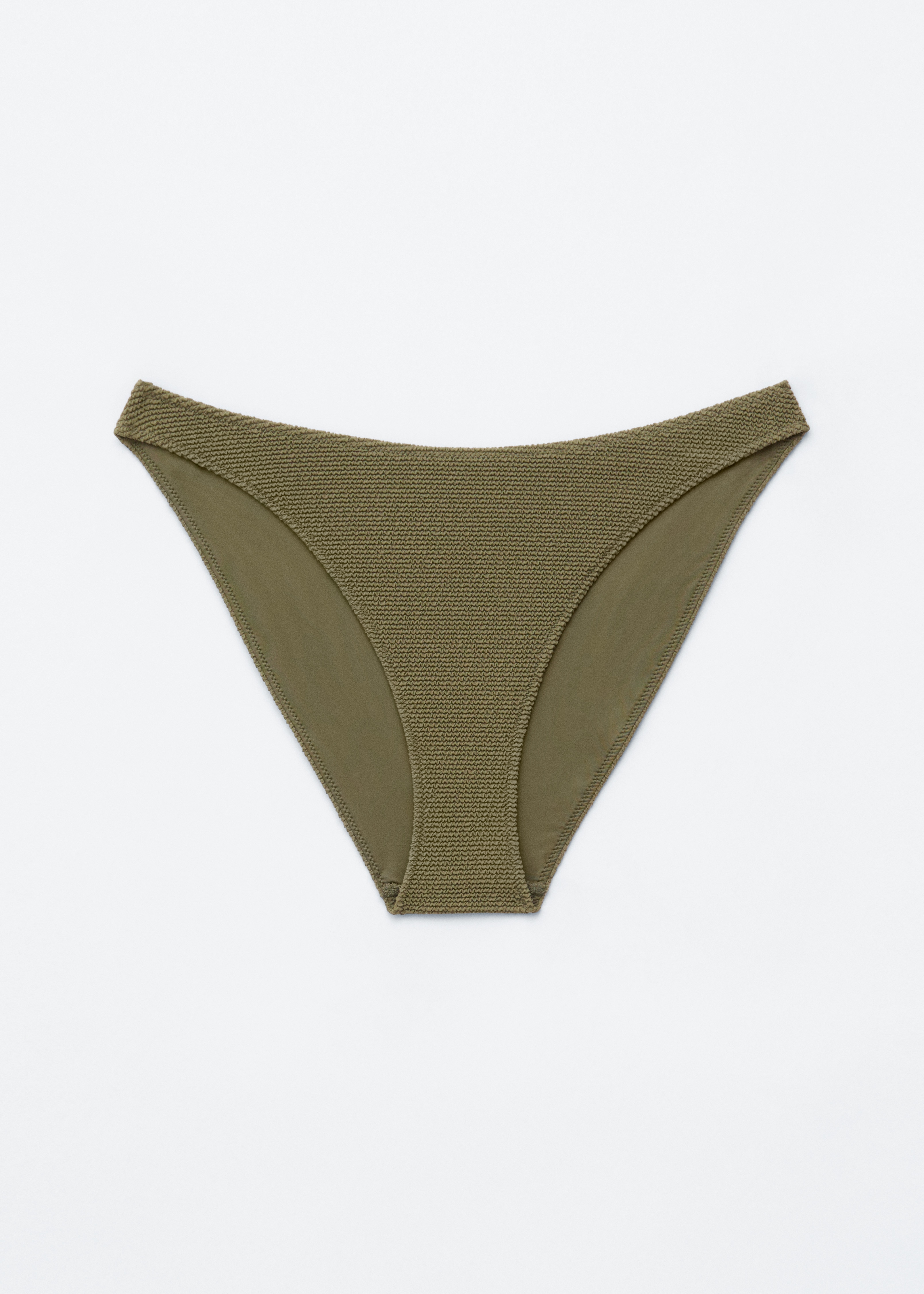 Braguita de bikini texturizada - Verde caqui/Rojo/Marrón oscuro/Turquesa claro