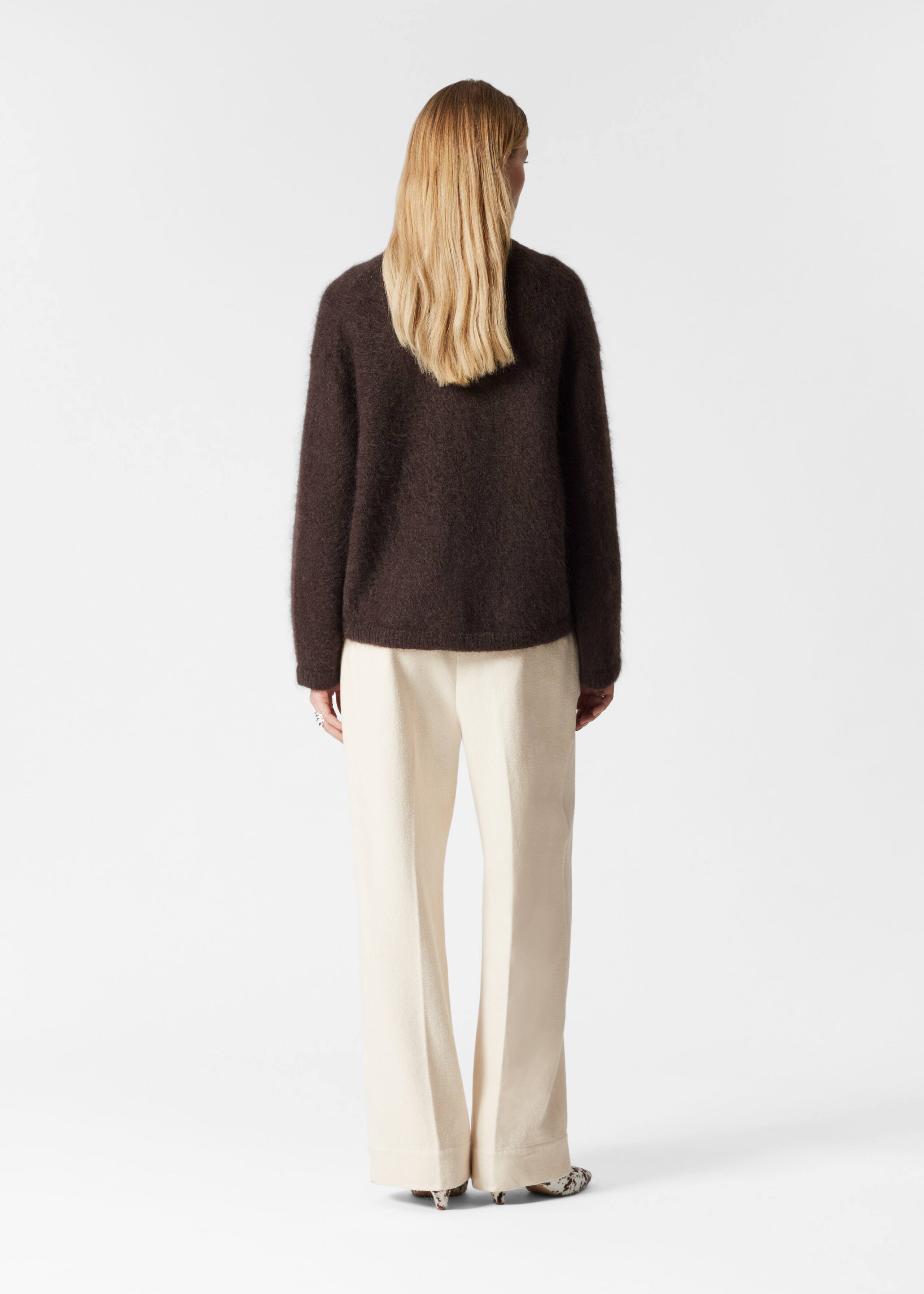 Jersey en mezcla de mohair - Beige - Lookbook